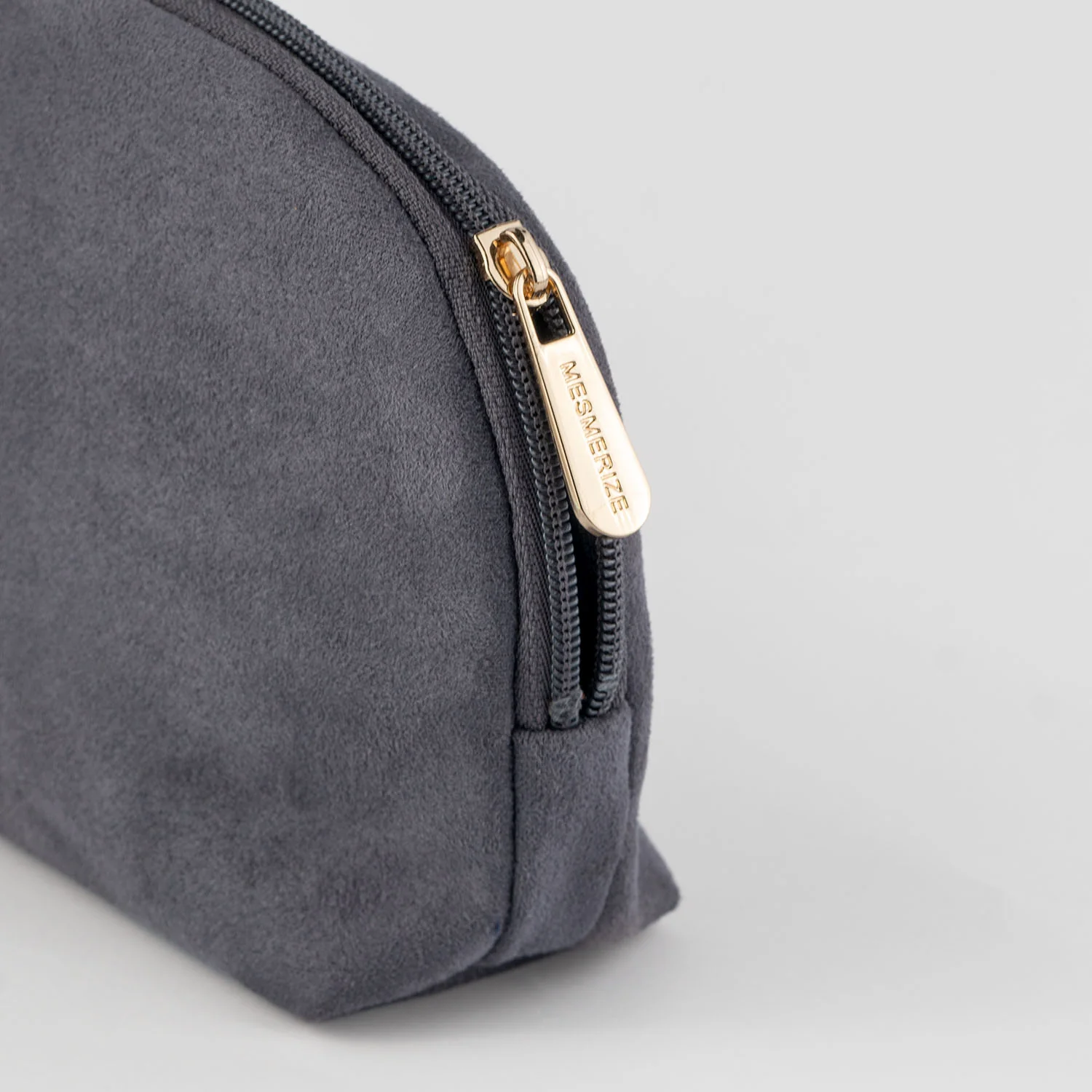 Frost Grey Suede Travel Pouch - Image 3
