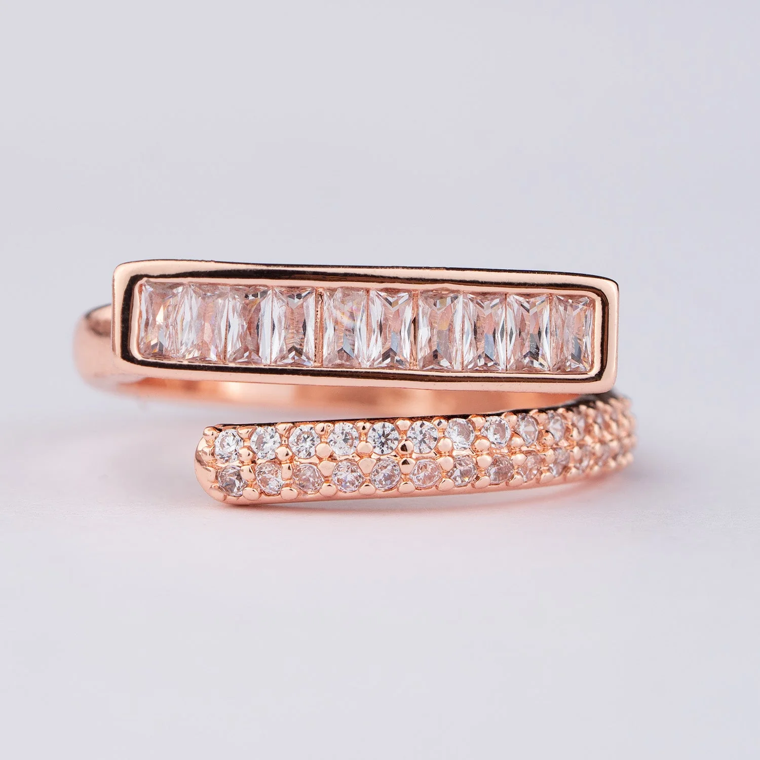Crystal Diamond Adjustable Ring - Image 3