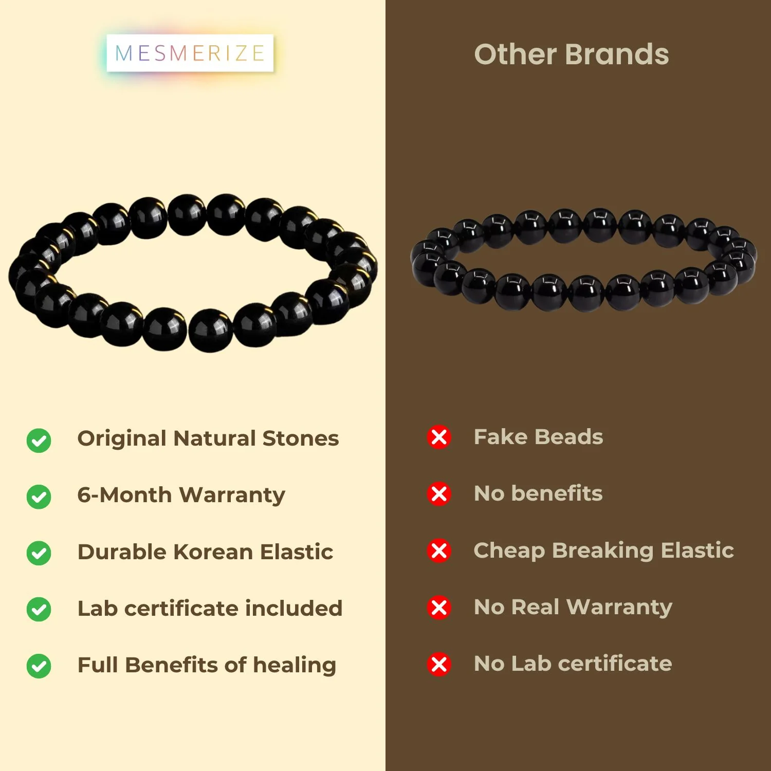 Grounding Black Obsidian Natural Stone Bracelet - Image 15