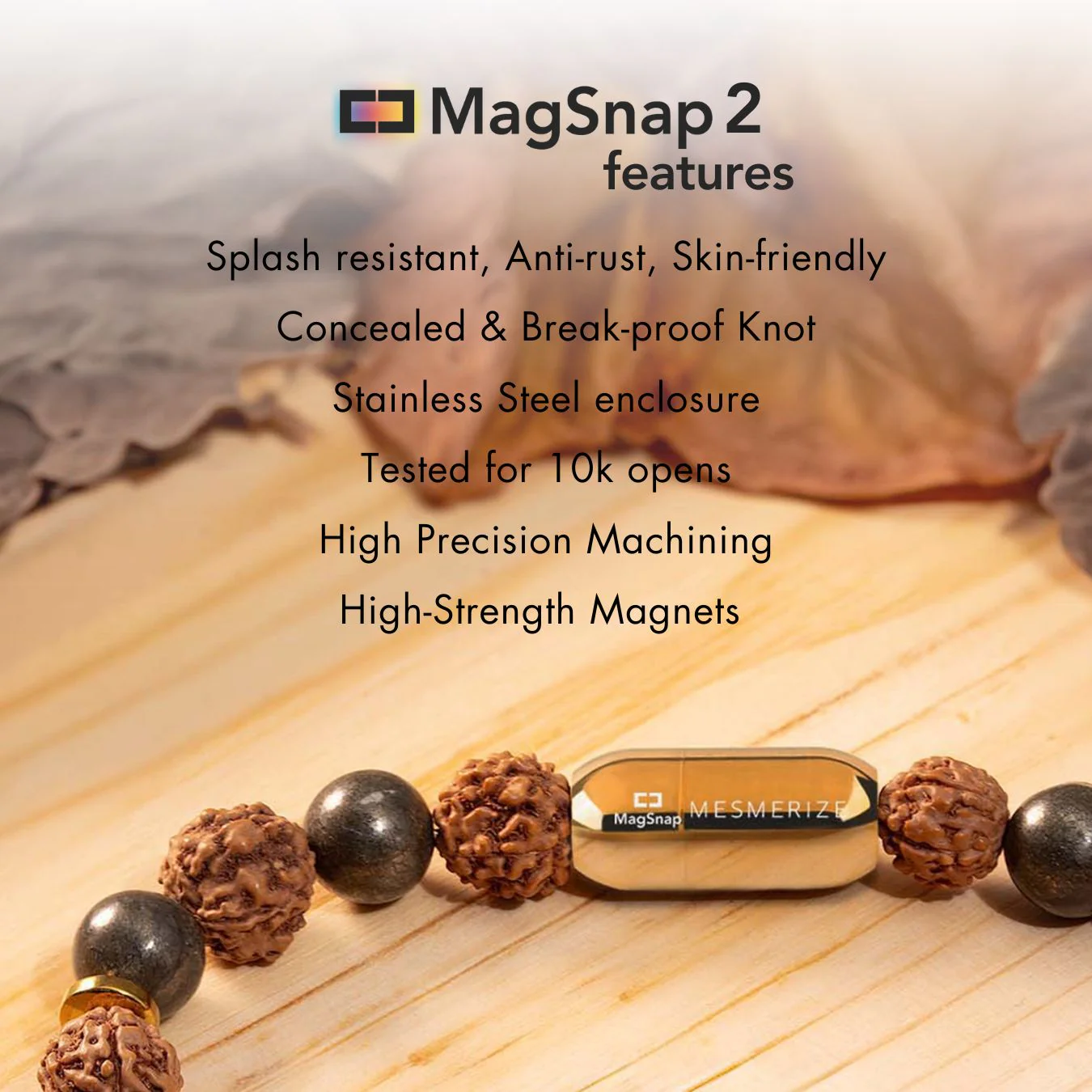 Guardian Gold Hematite & Gloss Onyx Natural Stone Bracelet - Image 4