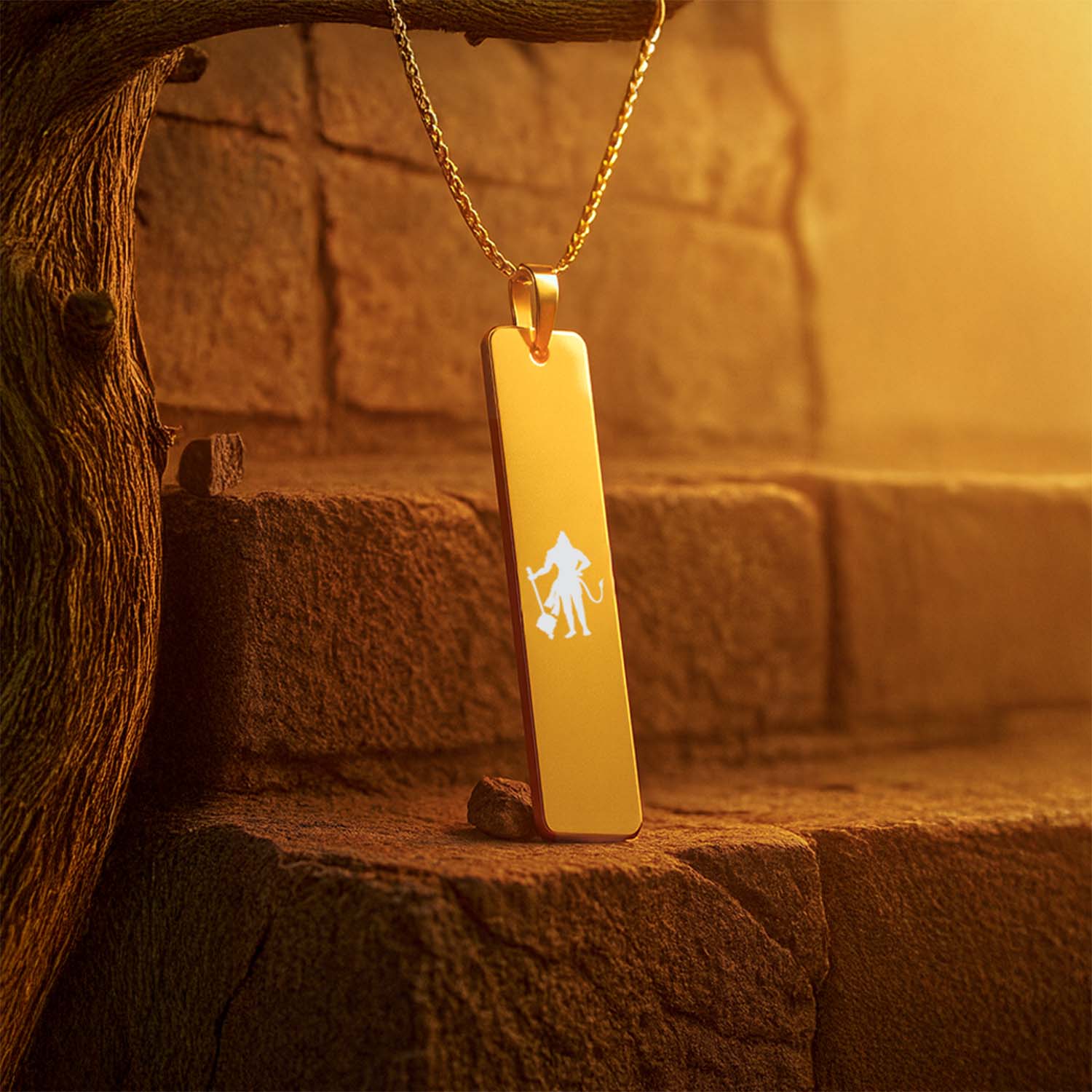 Sacred Hanuman Mini Tag Necklace - Image 17
