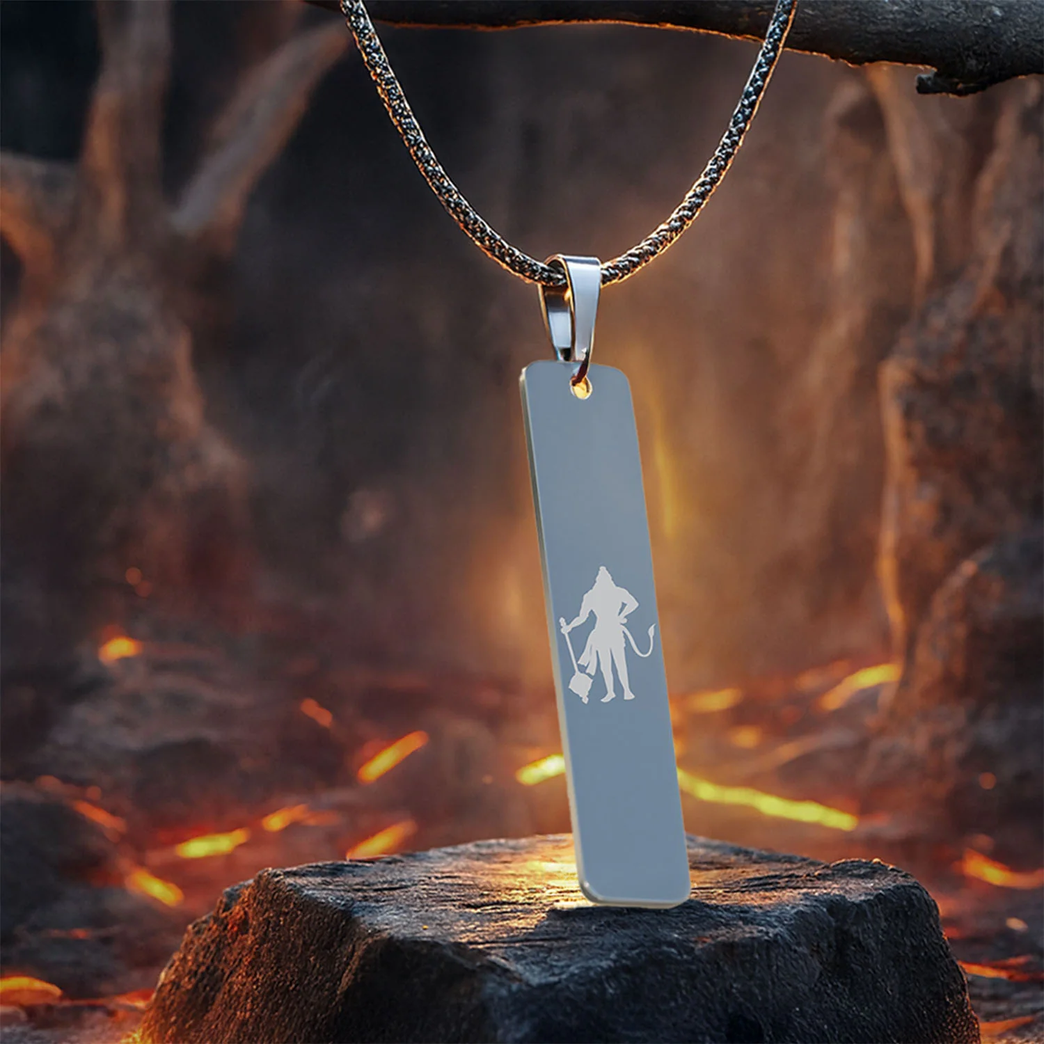 Sacred Hanuman Mini Tag Necklace - Image 9