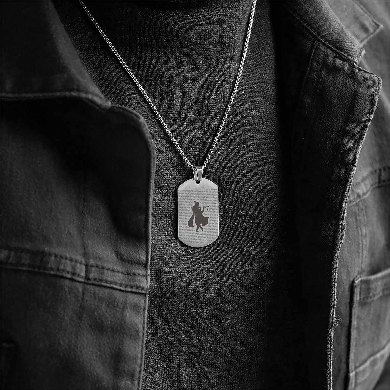 Hare Krishna MicroCarved Tag Necklace - Image 19