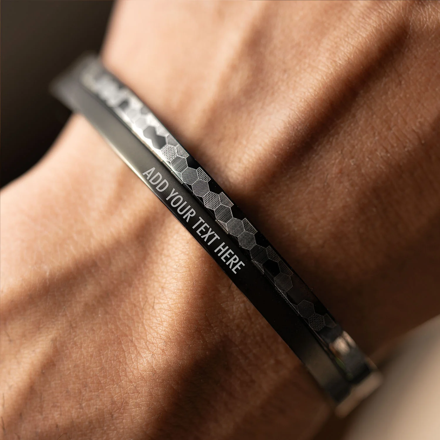 Hex Matrix Oval Kada Bracelet - Image 13