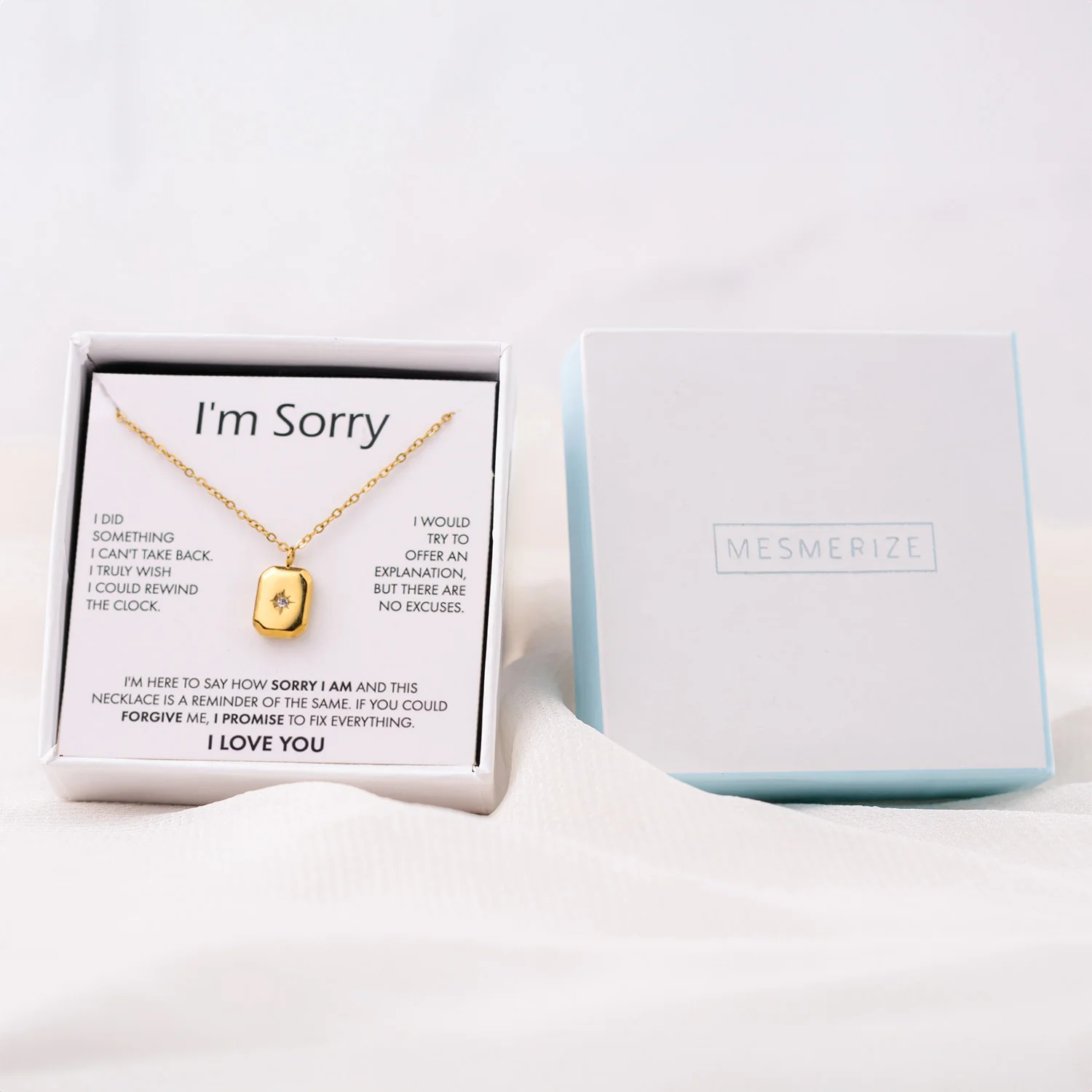 I Am Sorry Card With Necklace For Women - Image 13