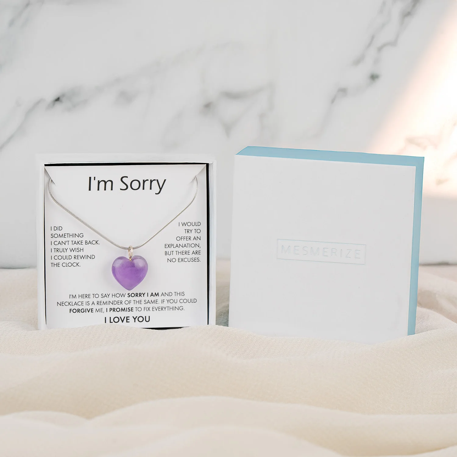 I Am Sorry Card With Necklace For Women - Image 25