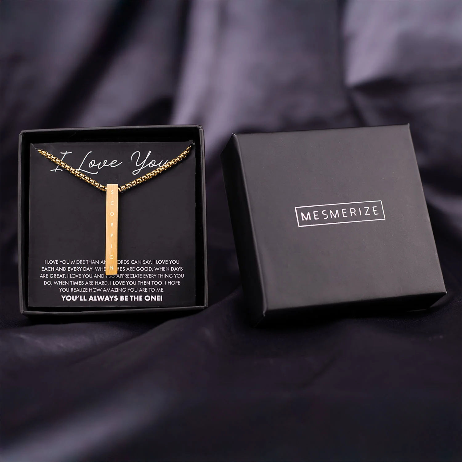 I Love You Card With Necklace For Men - Image 4