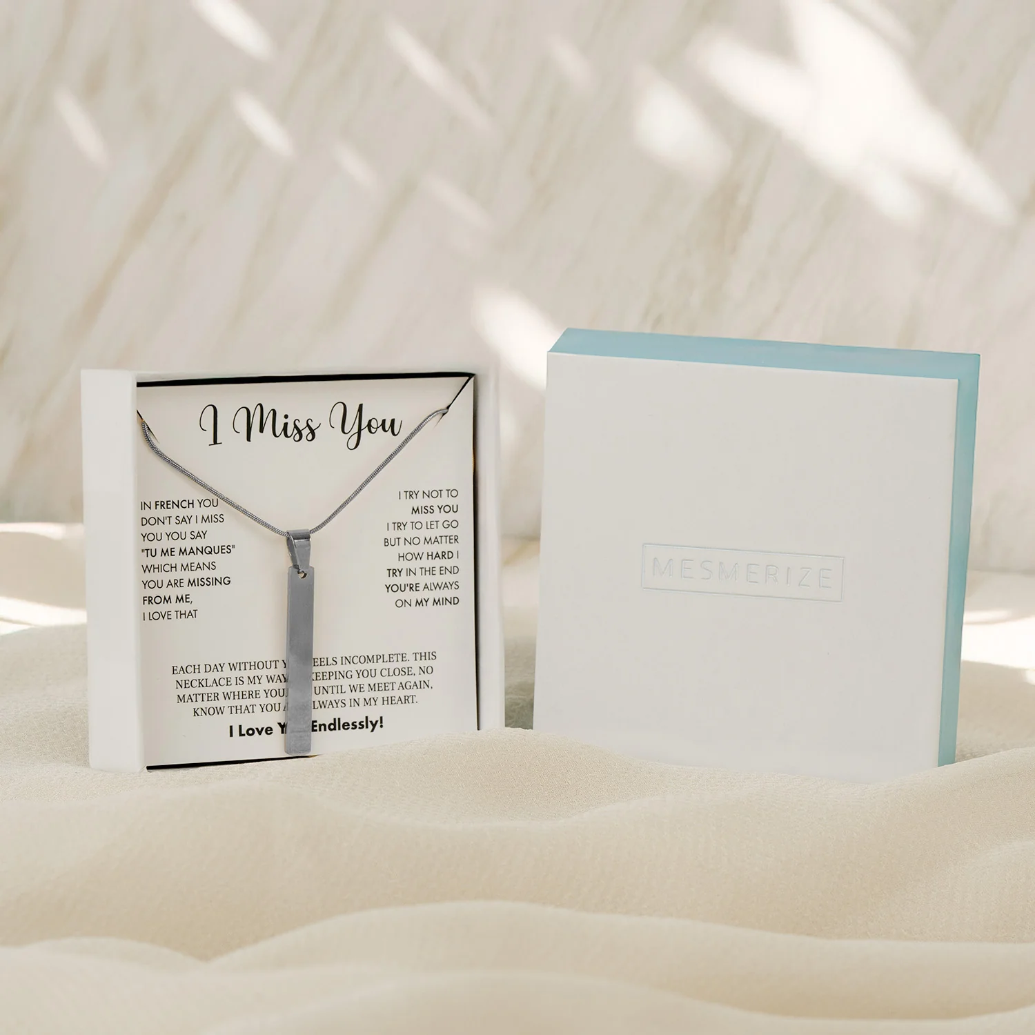 I Miss You Card With Necklace For Women - Image 4