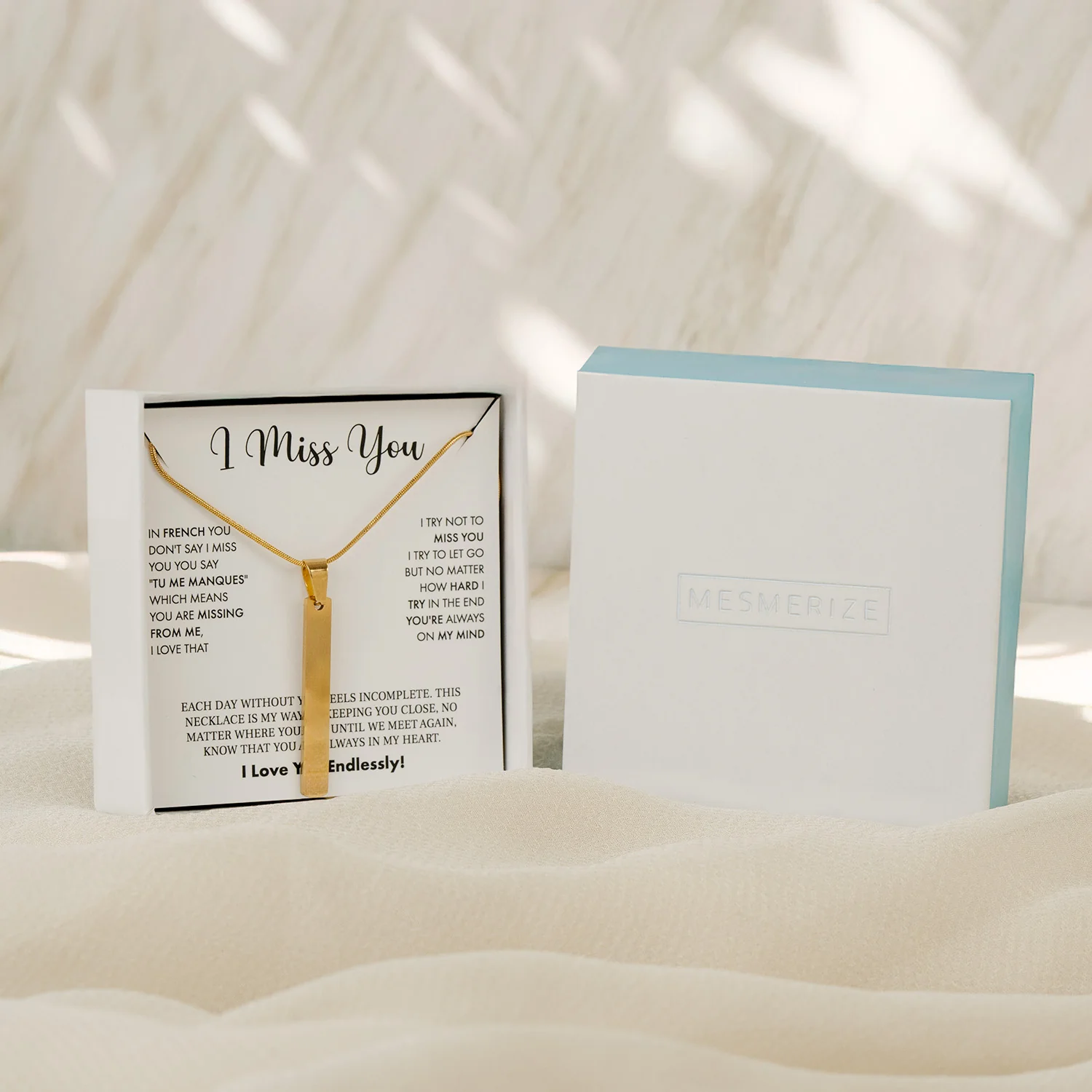 I Miss You Card With Necklace For Women - Image 7