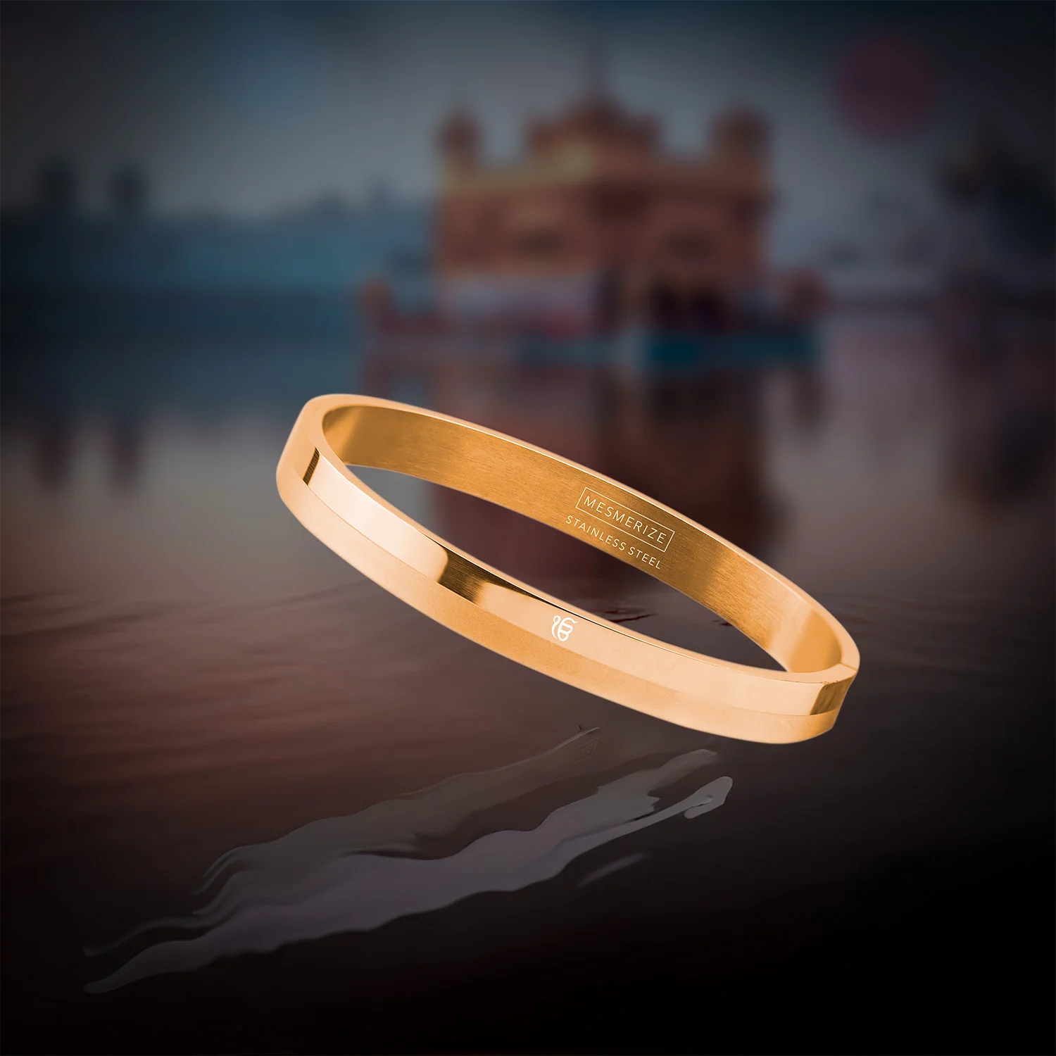 Ik Onkar Dual Finish Oval Kada Bracelet - Image 21