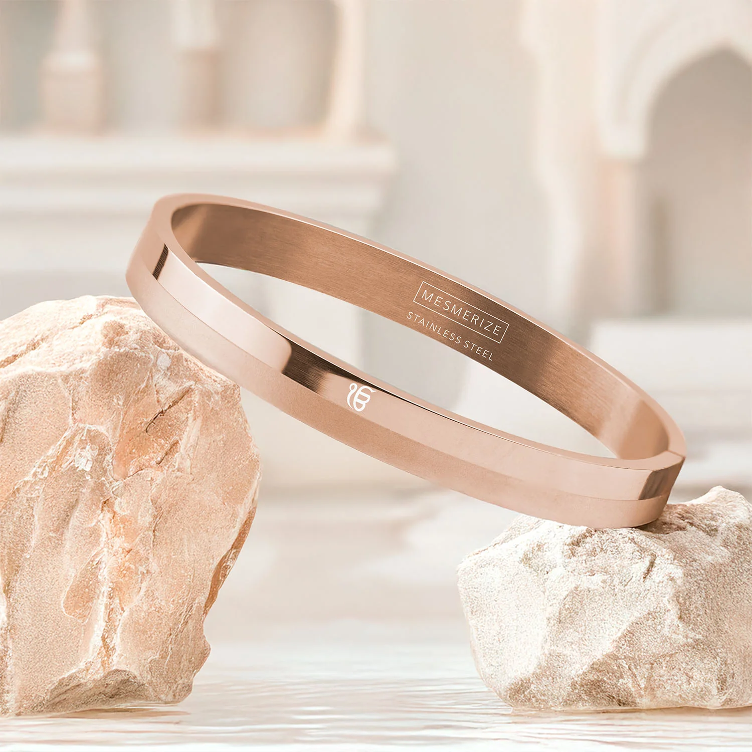 Ik Onkar Dual Finish Oval Kada Bracelet - Image 37