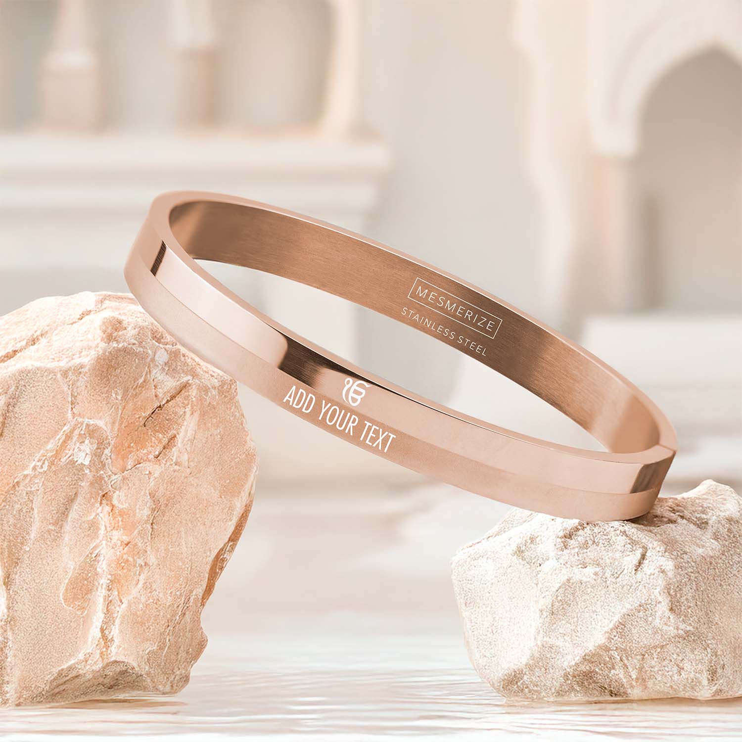 Ik Onkar Dual Finish Oval Kada Bracelet - Image 41