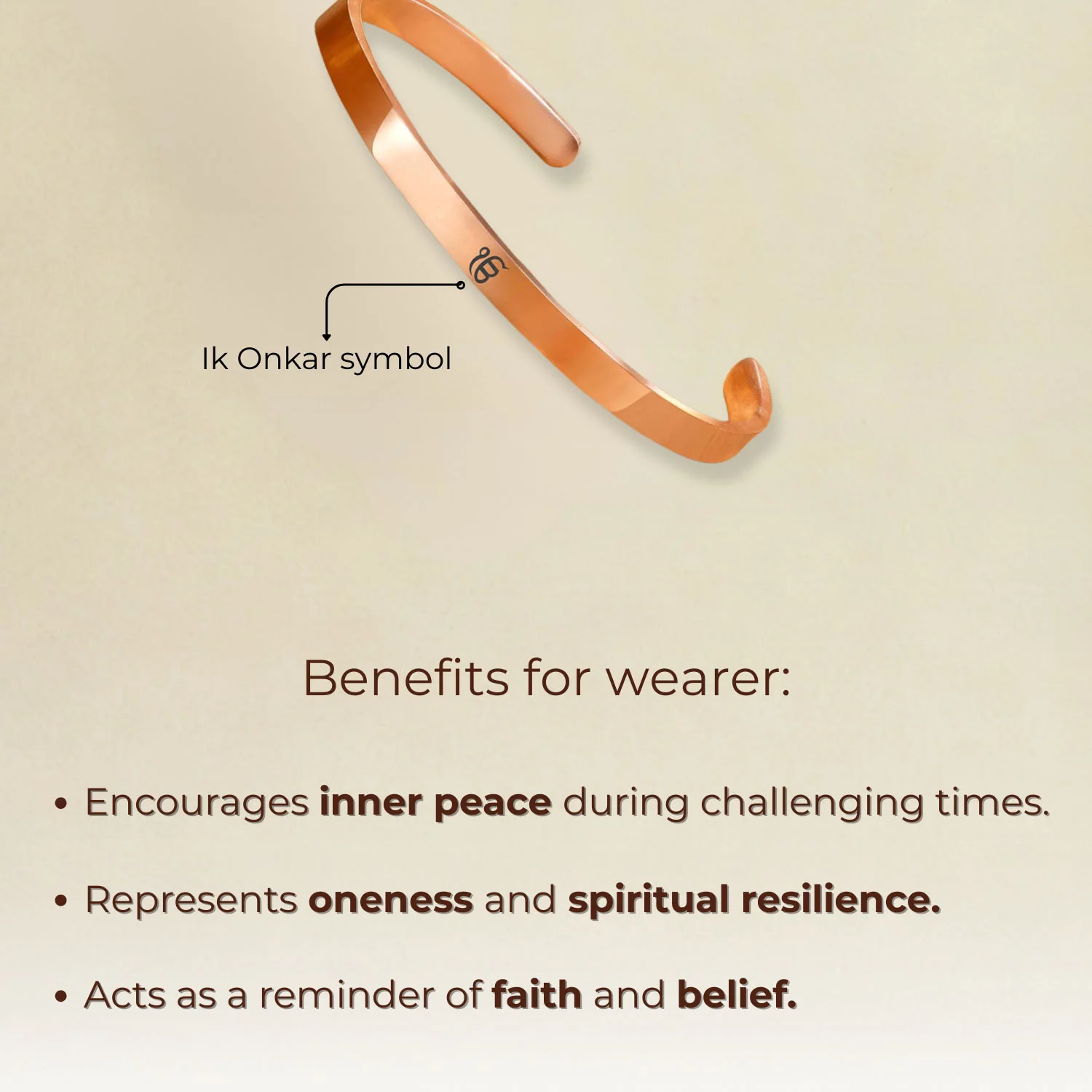 Ik Onkar Gloss Cuff Adjustable Bracelet - Image 26