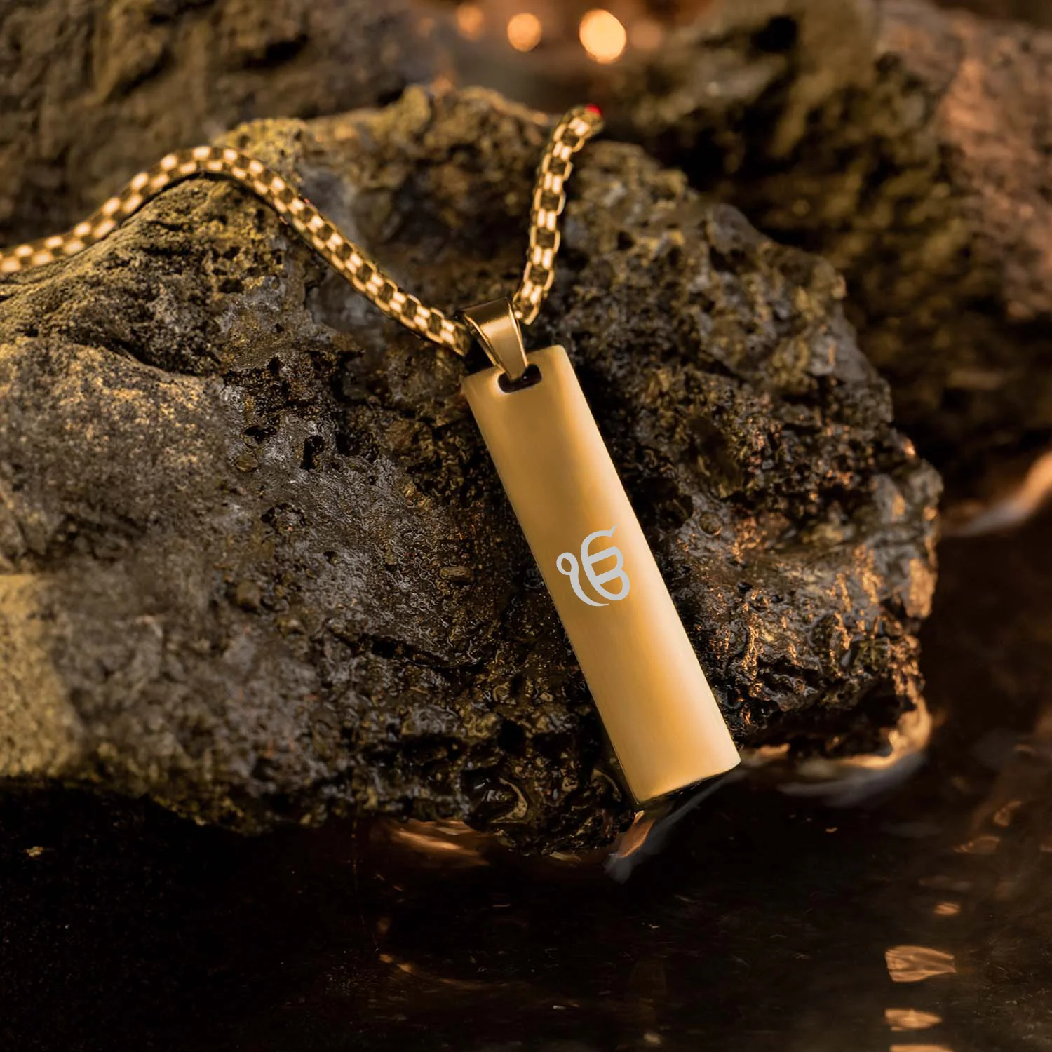 Ik Onkar Spiritual Mini Tag Necklace - Image 9
