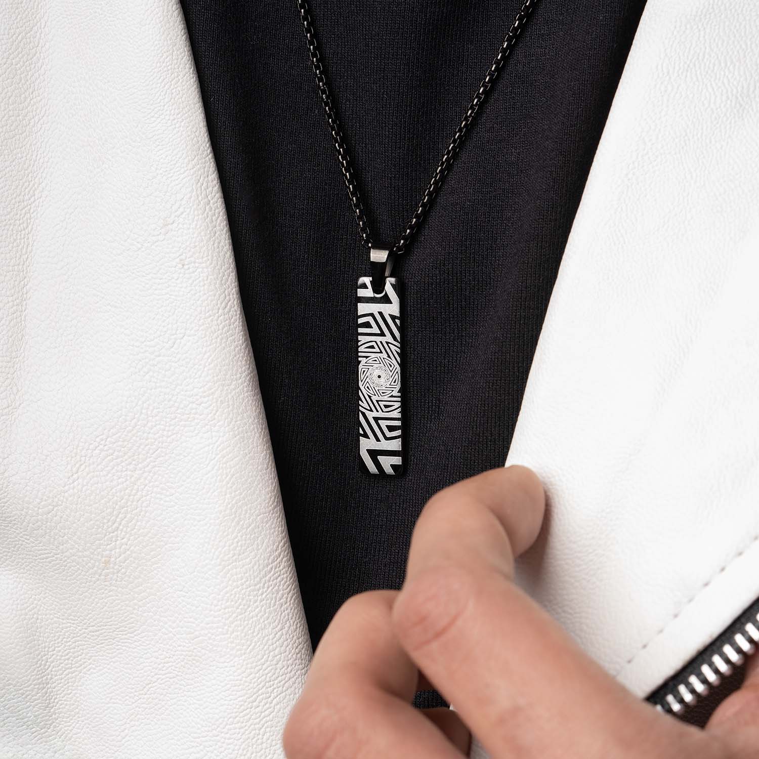 Infinite Zoom Mini Tag Necklace - Image 2