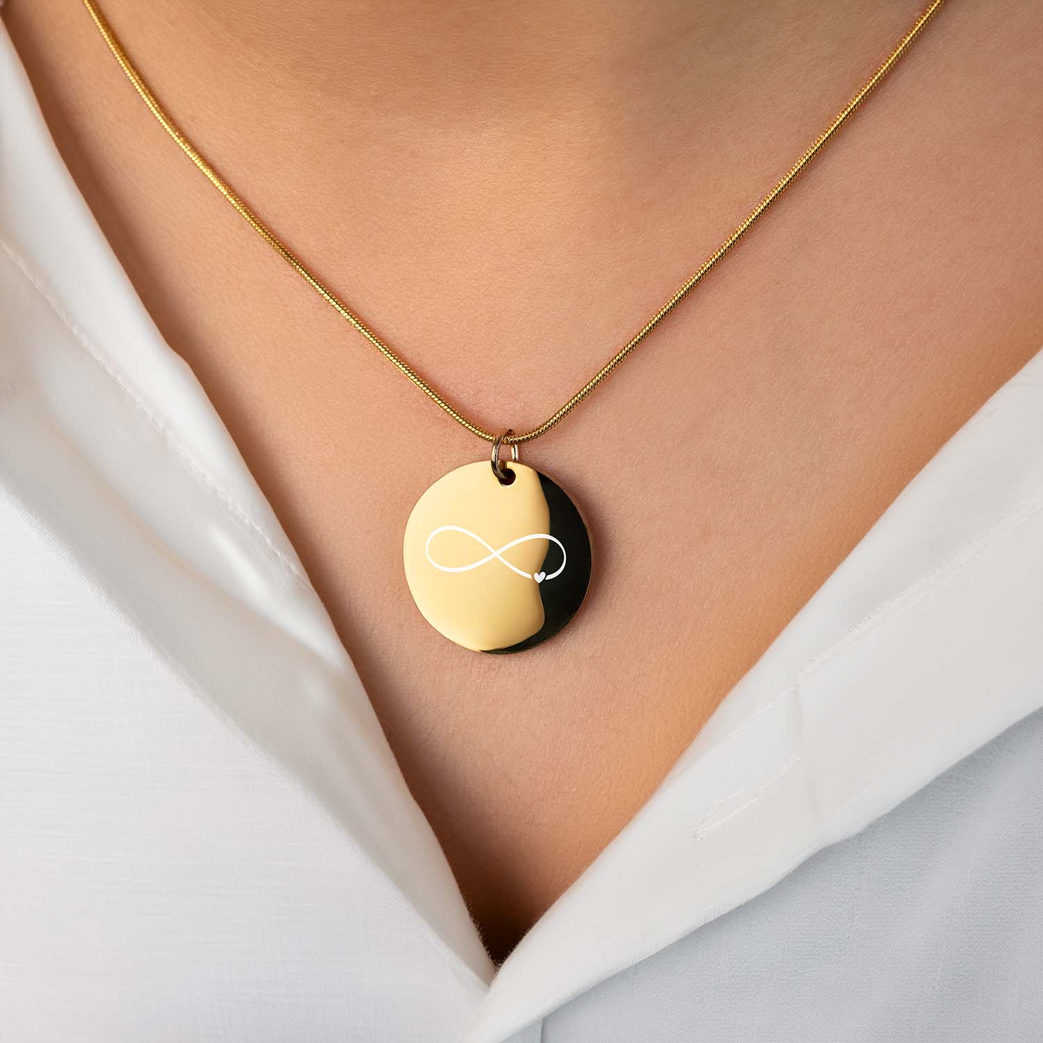 Infinity Circle Necklace - Image 2