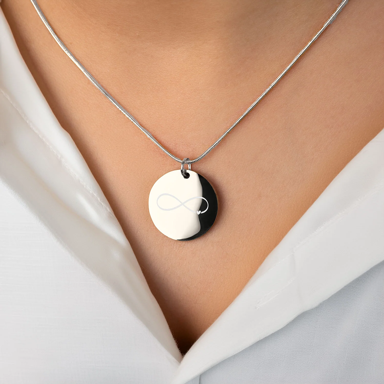 Infinity Circle Necklace - Image 6