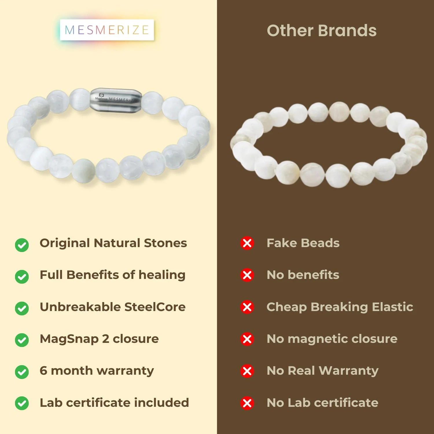 Inner Peace Selenite Natural Stone Bracelet - Image 6