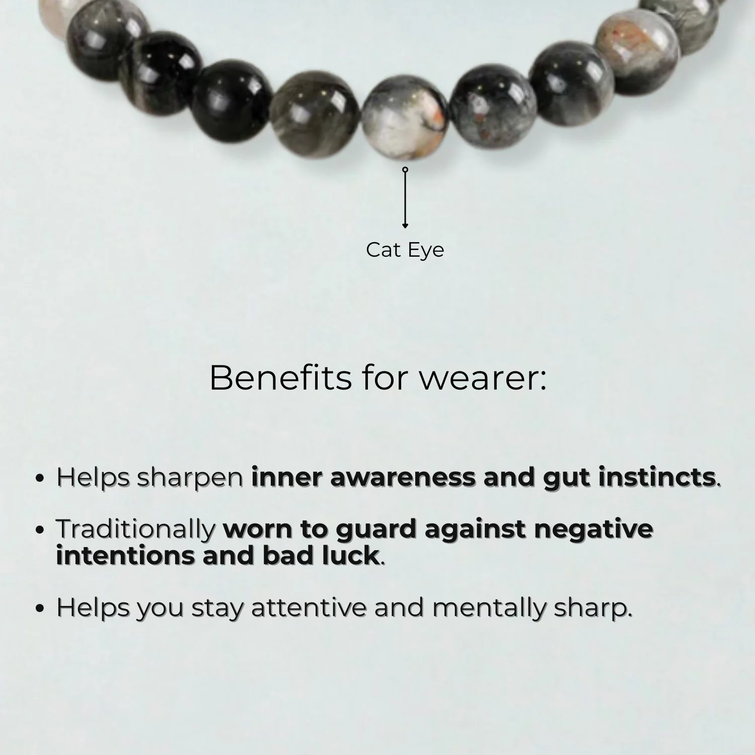Intuition Cat Eye Natural Stone Bracelet - Image 2