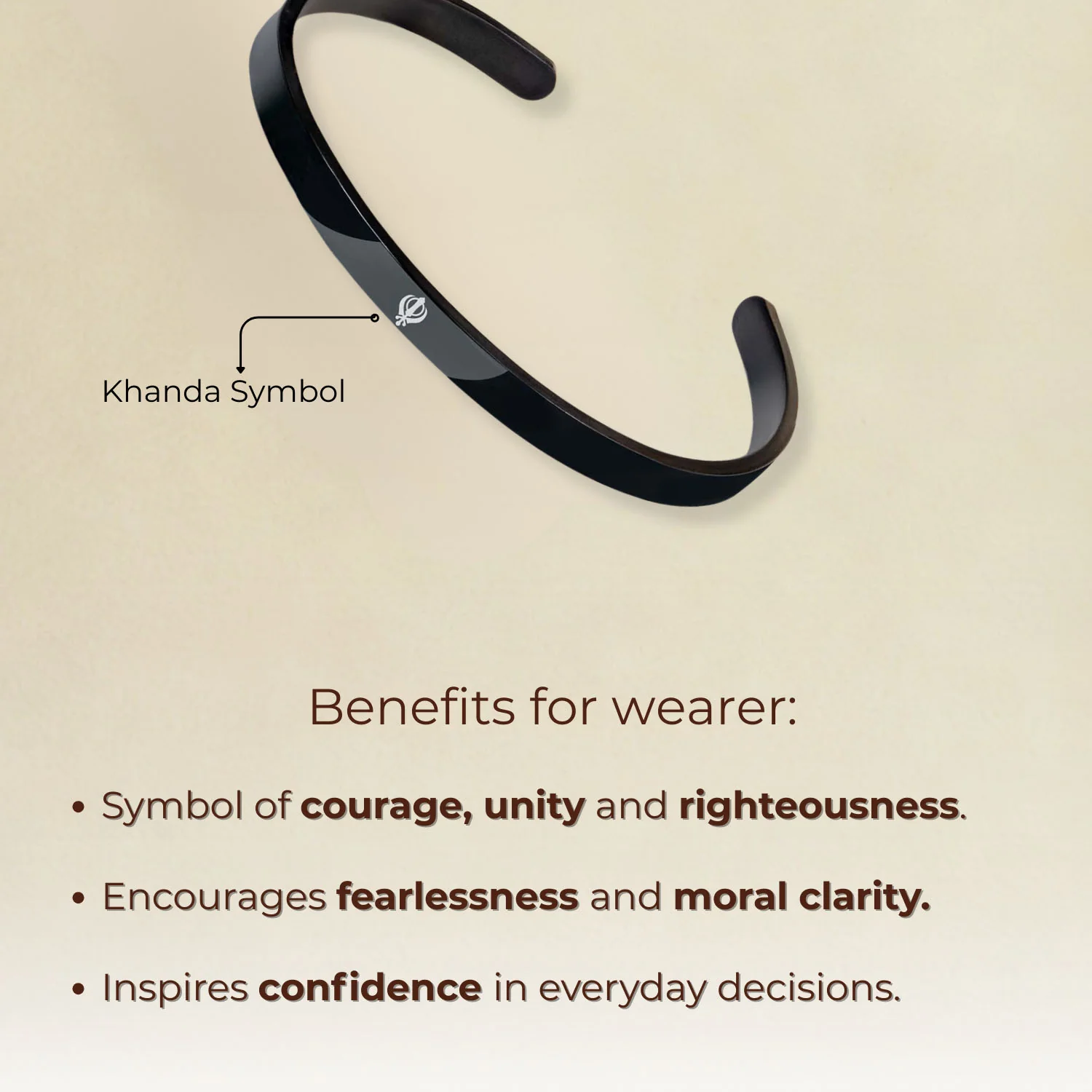 Khanda Gloss Cuff Adjustable Bracelet - Image 26