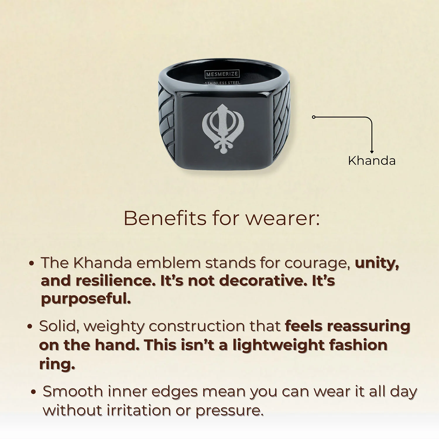 Khanda Hercules Ring - Image 2