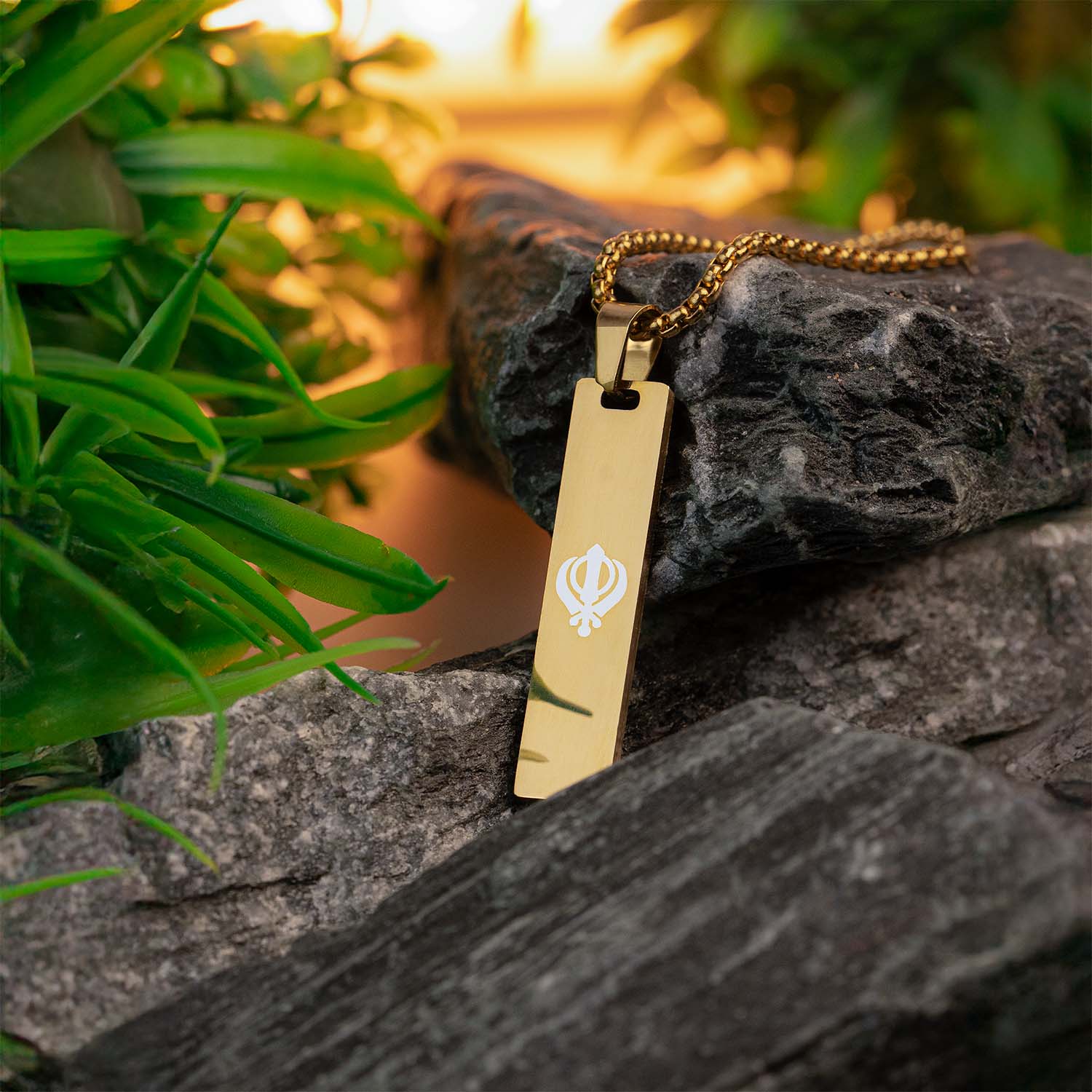 Khanda Spiritual Mini Tag Necklace - Image 17