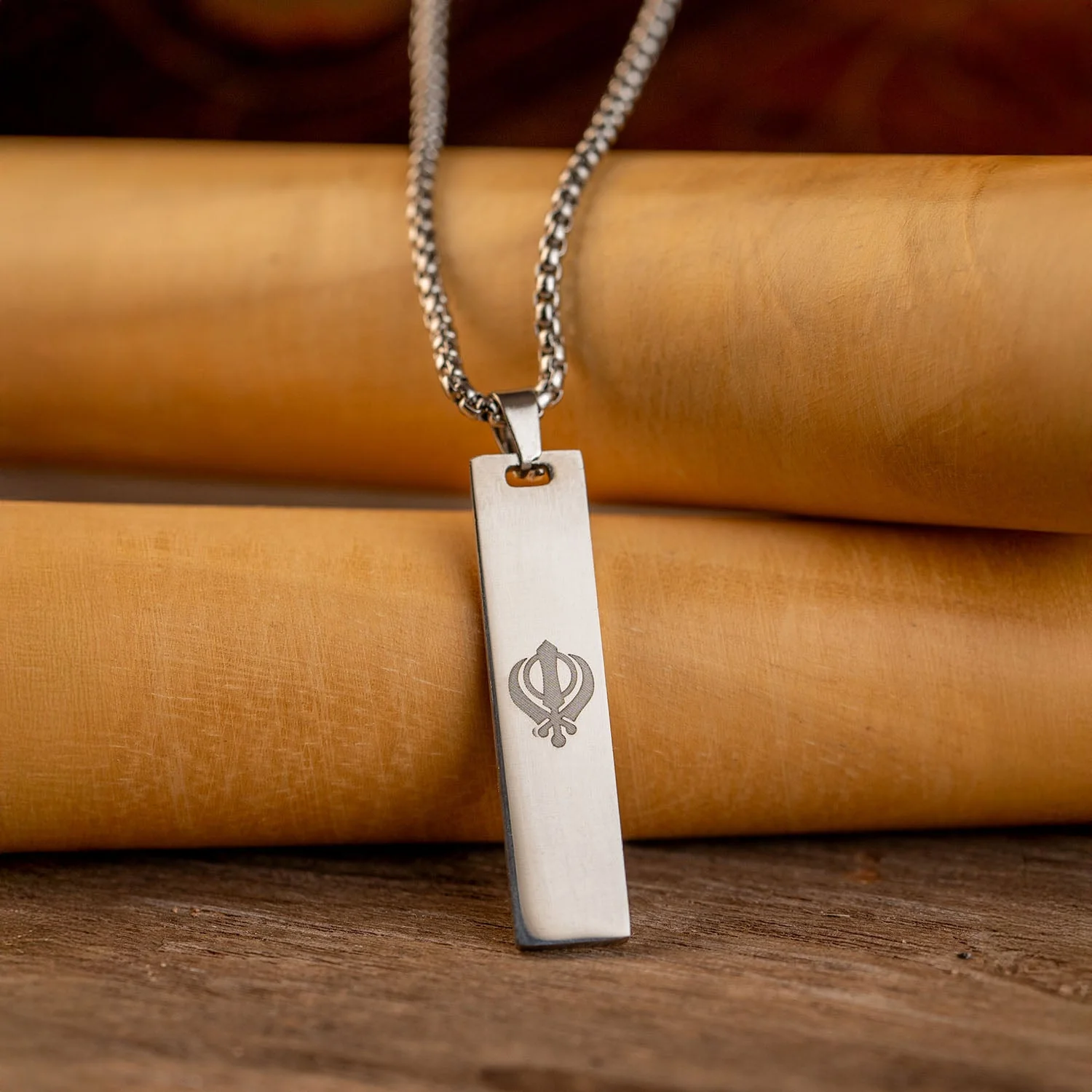 Khanda Spiritual Mini Tag Necklace - Image 9