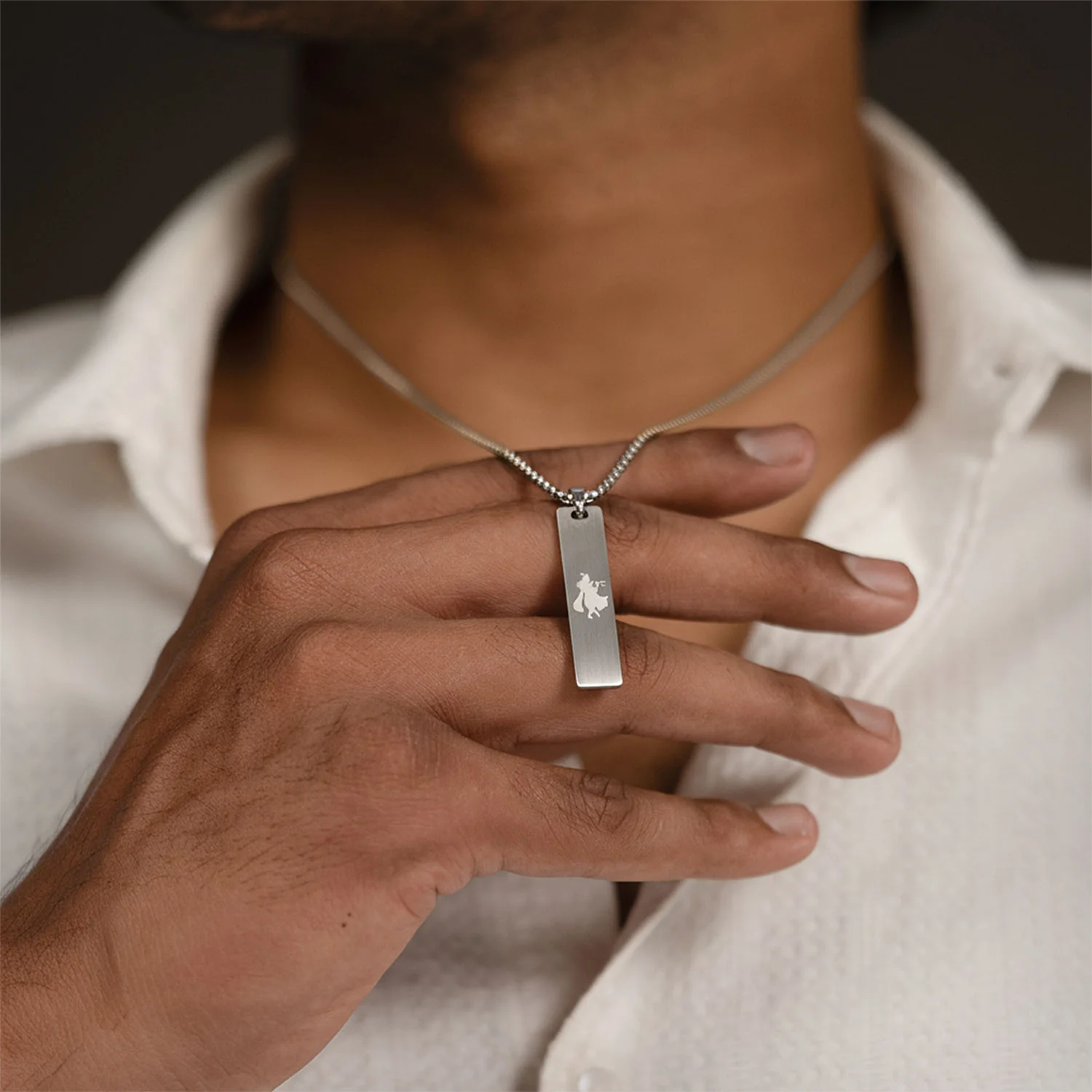 Krishna Mini Tag Necklace - Image 3