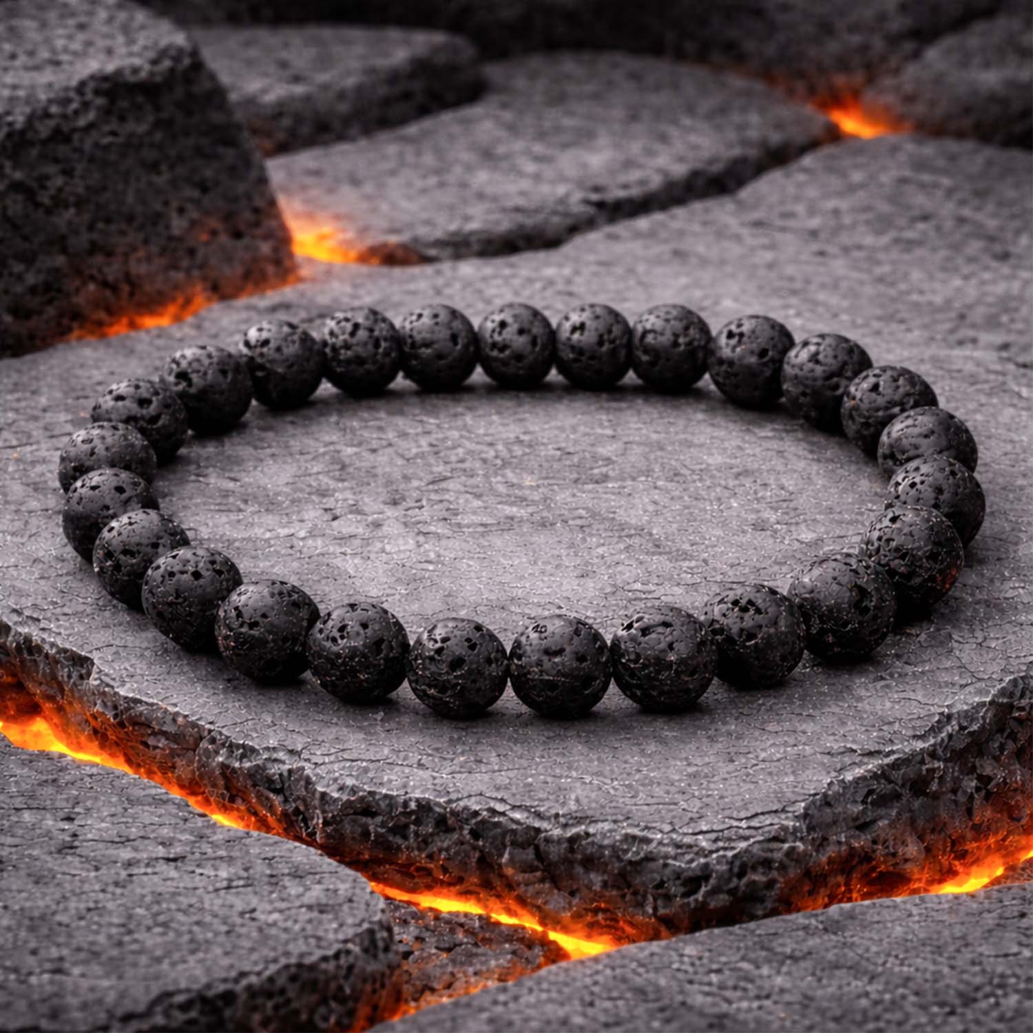 Lava Natural Stone Bracelet - Image 12
