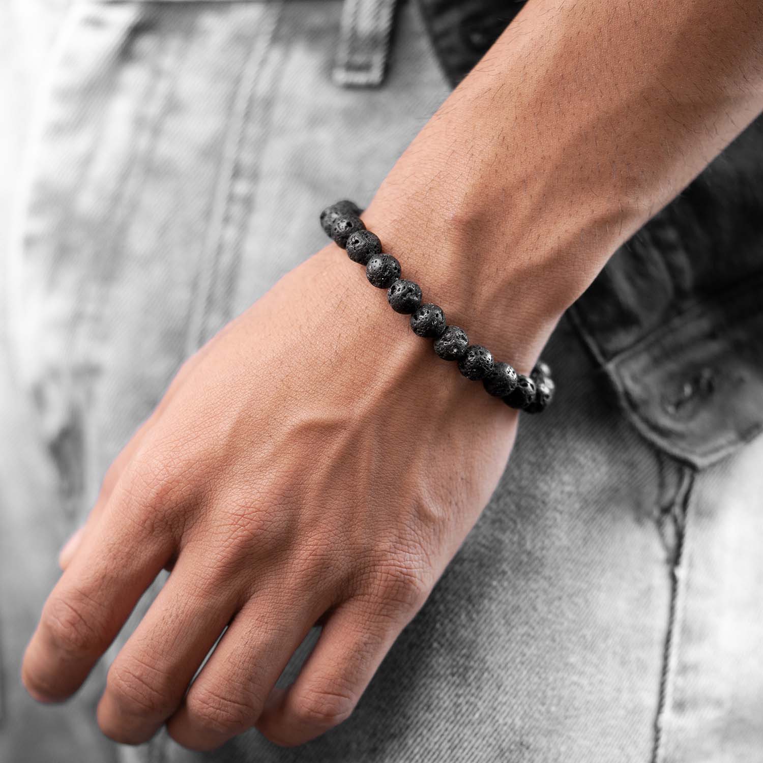 Lava Natural Stone Bracelet - Image 3