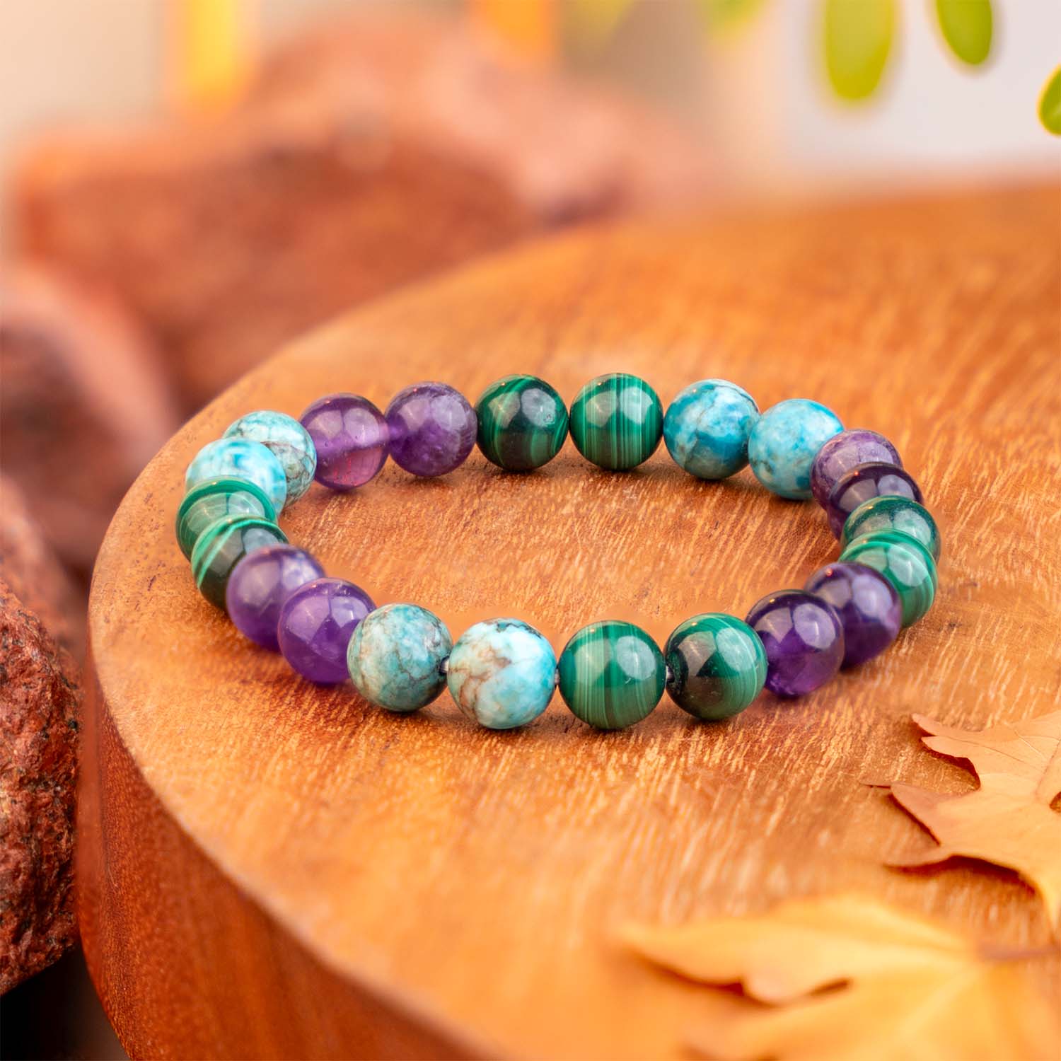 Mystic Malachite Natural Stone Bracelet - Image 10
