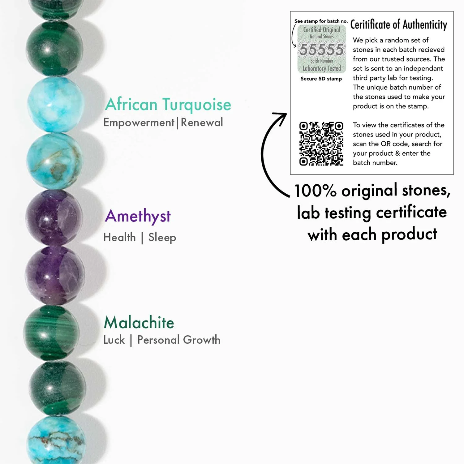 Mystic Malachite Natural Stone Bracelet - Image 12
