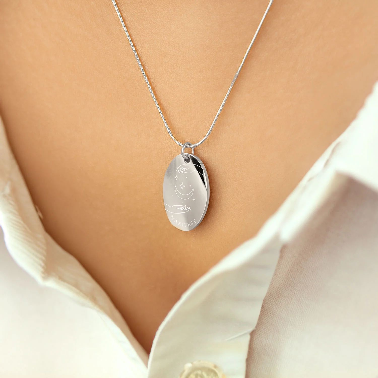 Manifest Oval Necklace - Image 2