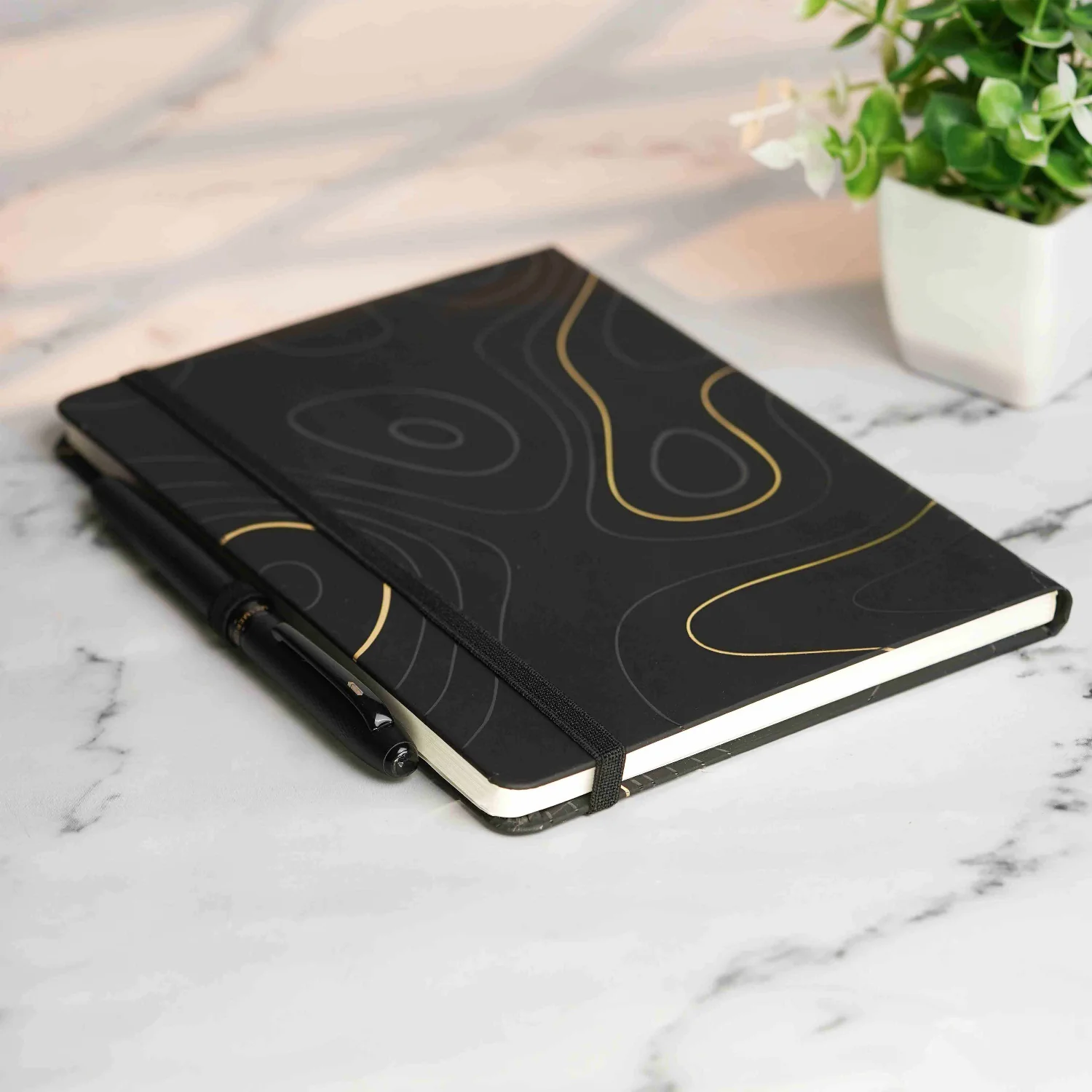 Matte Black Foil Print Diary - Image 7