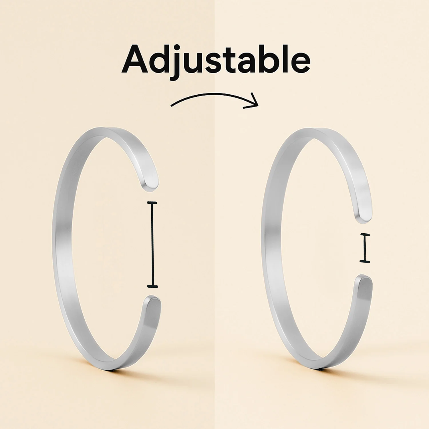 Matte Cuff Adjustable Bracelet - Image 14