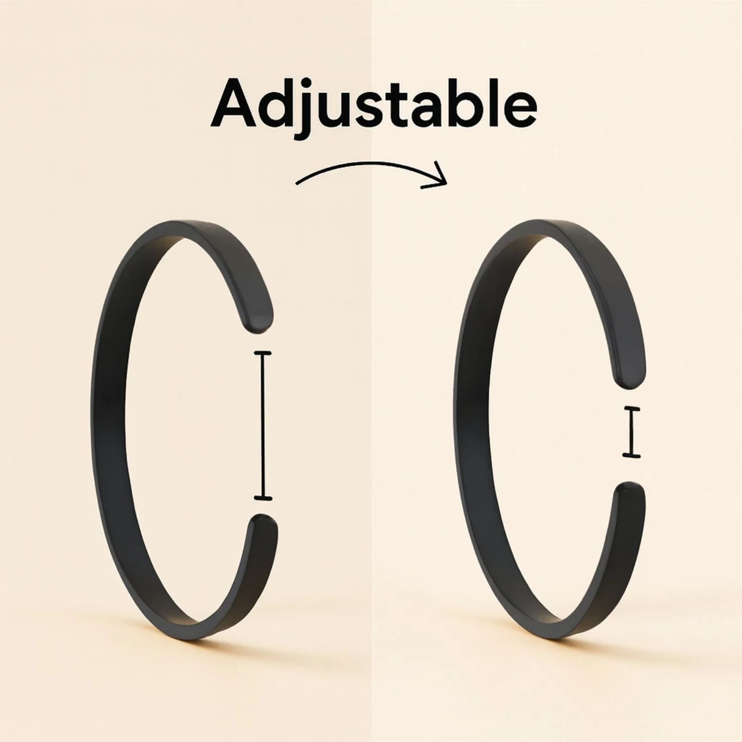 Matte Cuff Adjustable Bracelet - Image 4