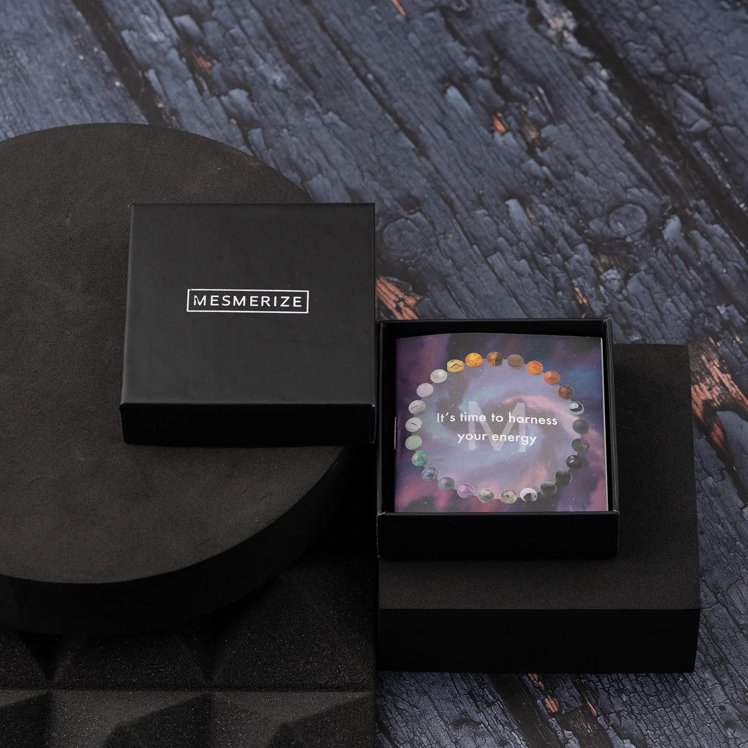 Metallic Rainbow Hematite Stack Natural Stone Bracelet - Image 5