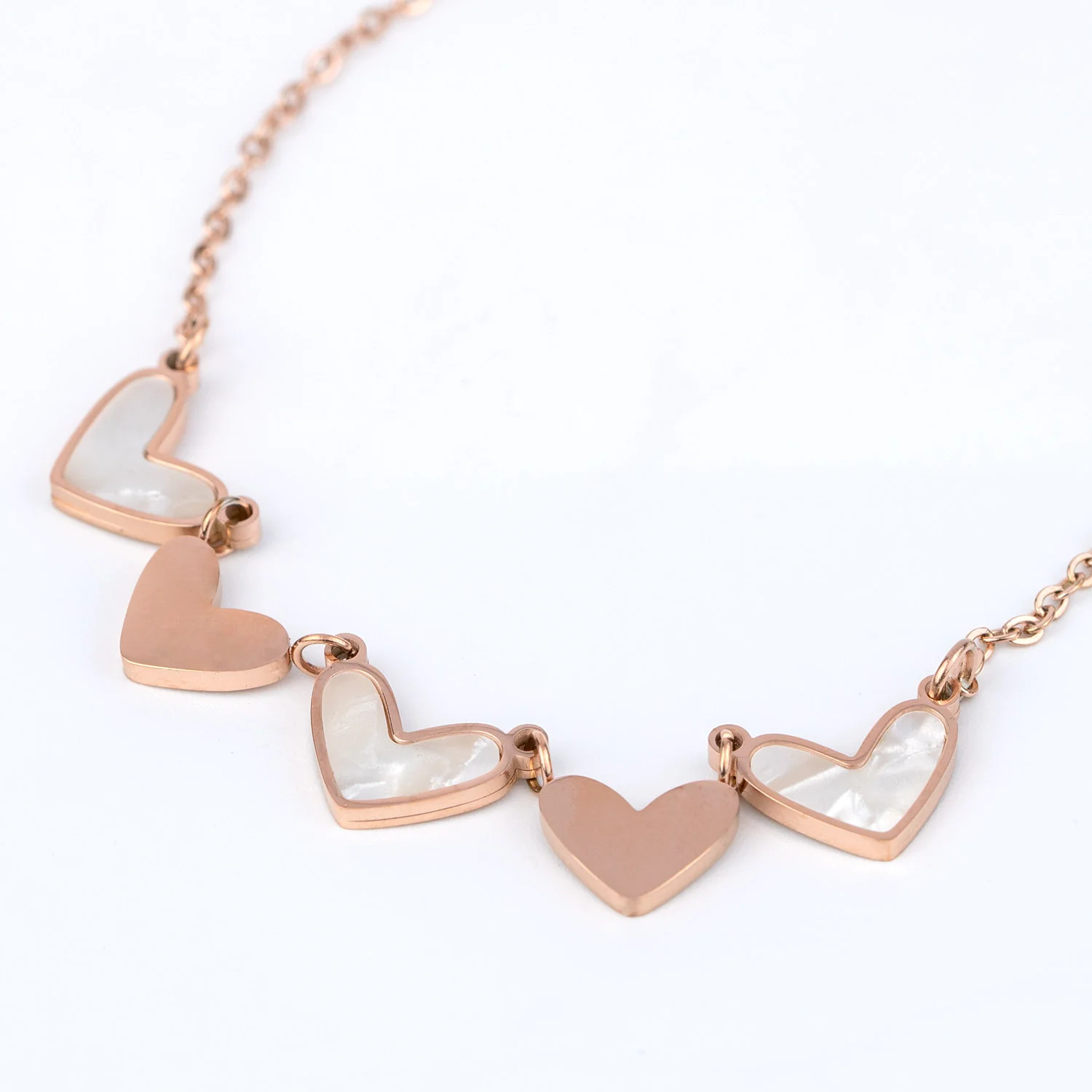 Mini Hearts Reversible Necklace - Image 4