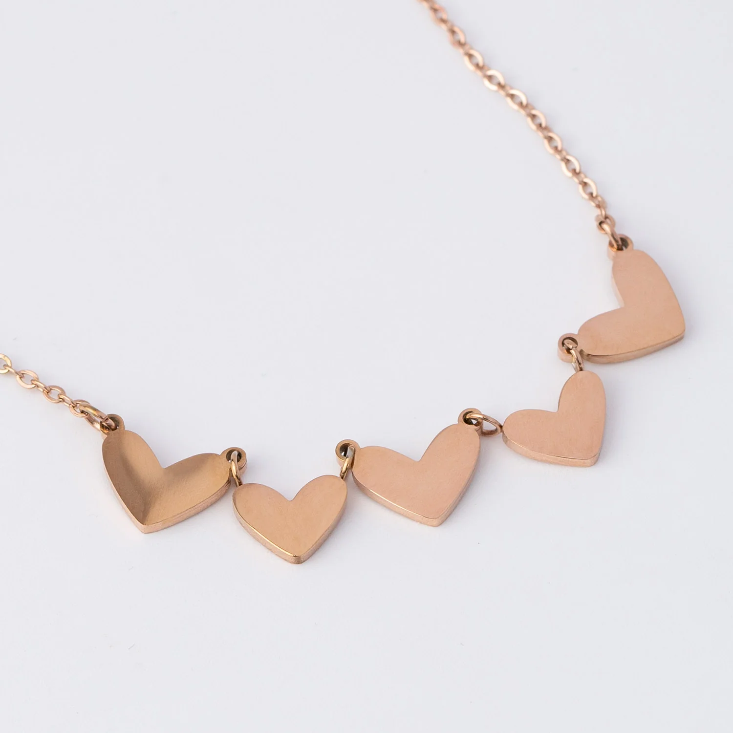 Mini Hearts Reversible Necklace - Image 5