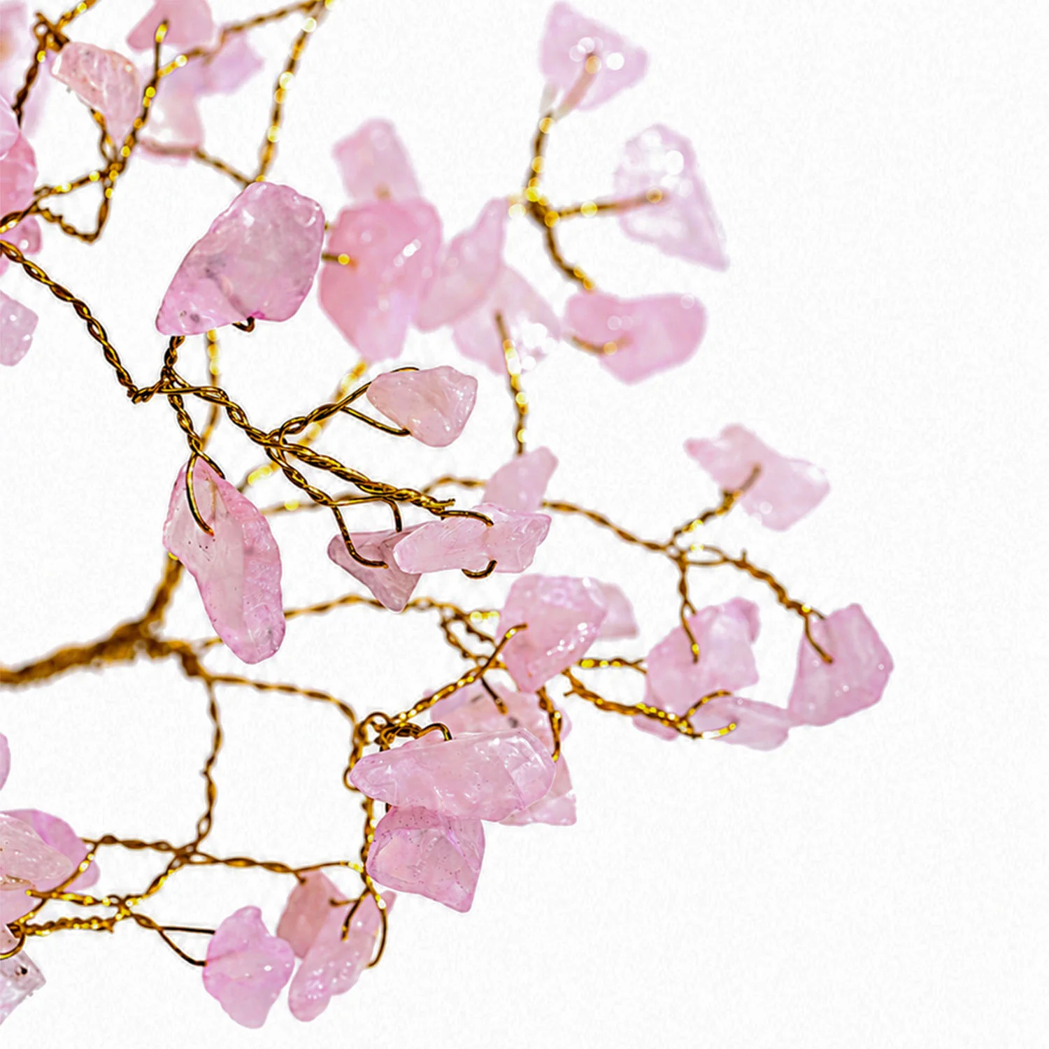 Mini Rose Quartz Natural Stone Tree - Image 5