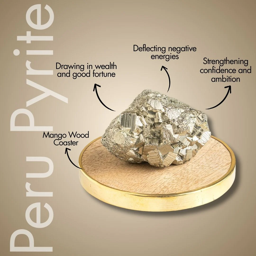 Money Magnet Peru Pyrite Raw Stone Home Decor Artefact - Image 2