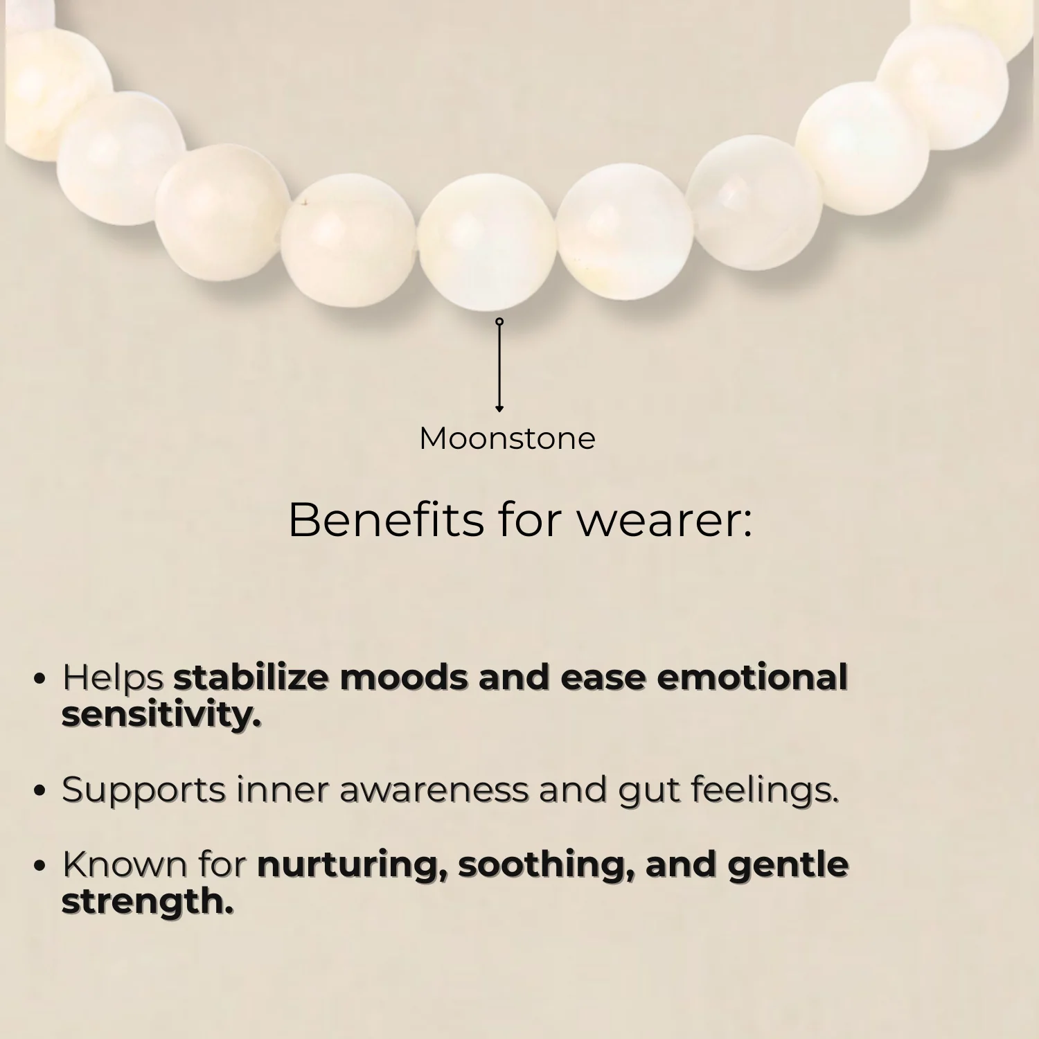 Mystic Aura Moonstone Natural Stone Bracelet With MagSnap2 - Image 2