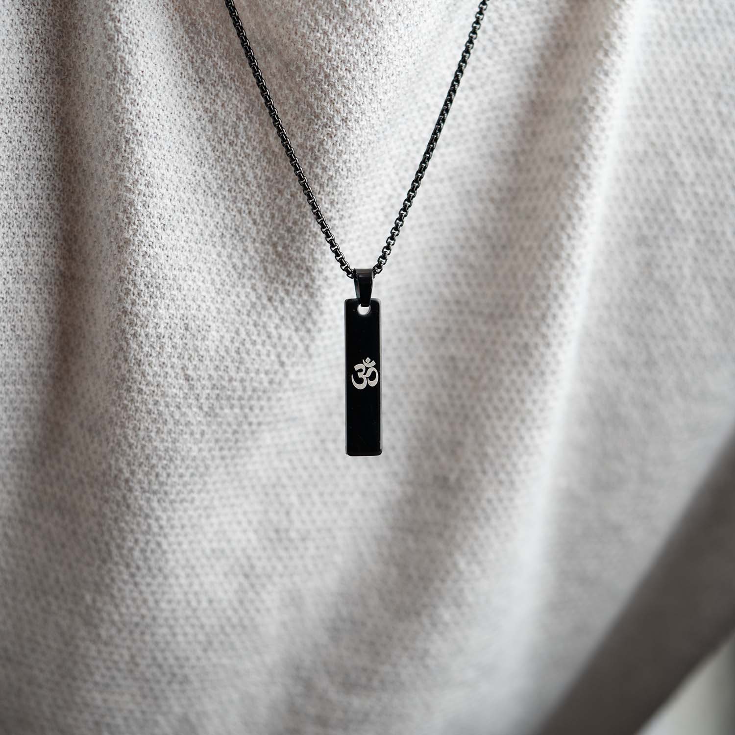 Om Mini Tag Necklace - Image 11