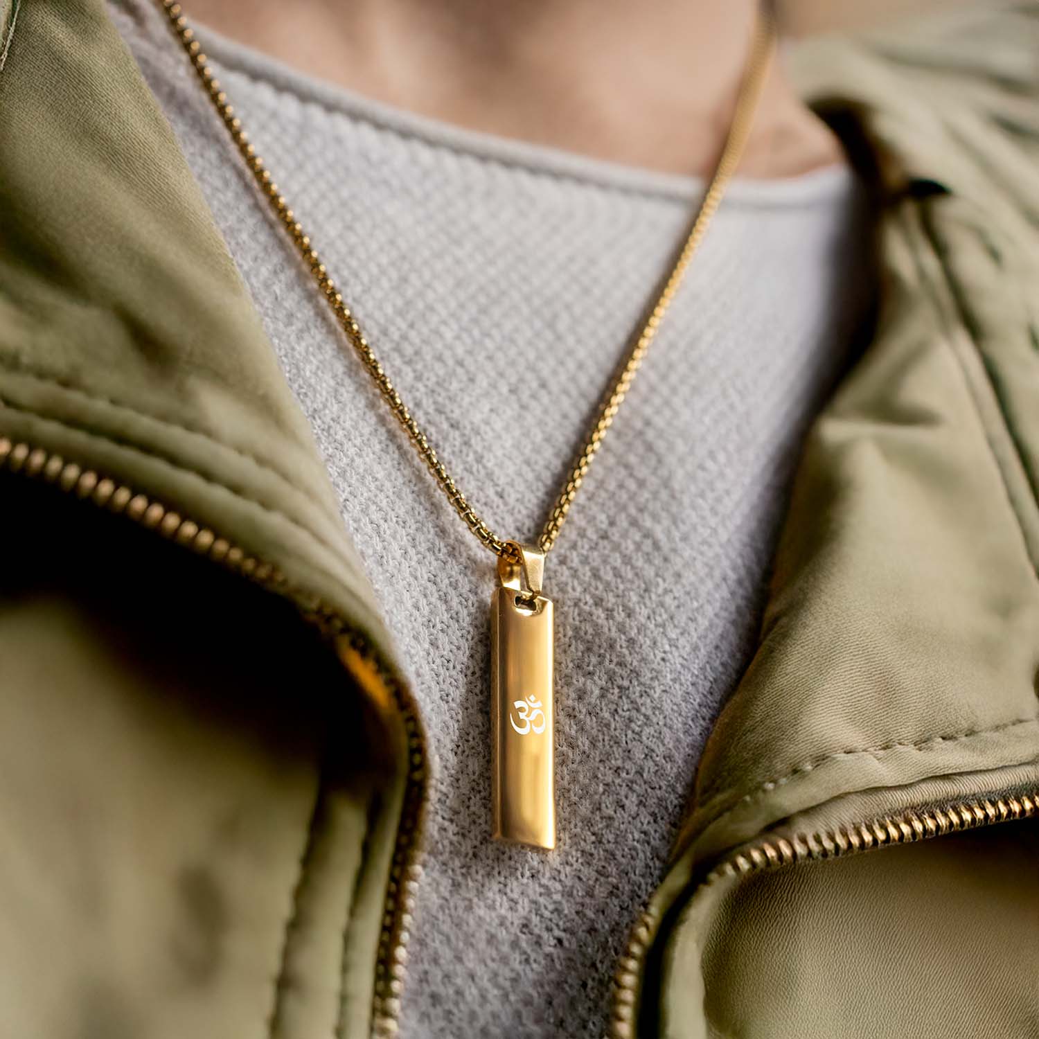 Om Mini Tag Necklace - Image 19