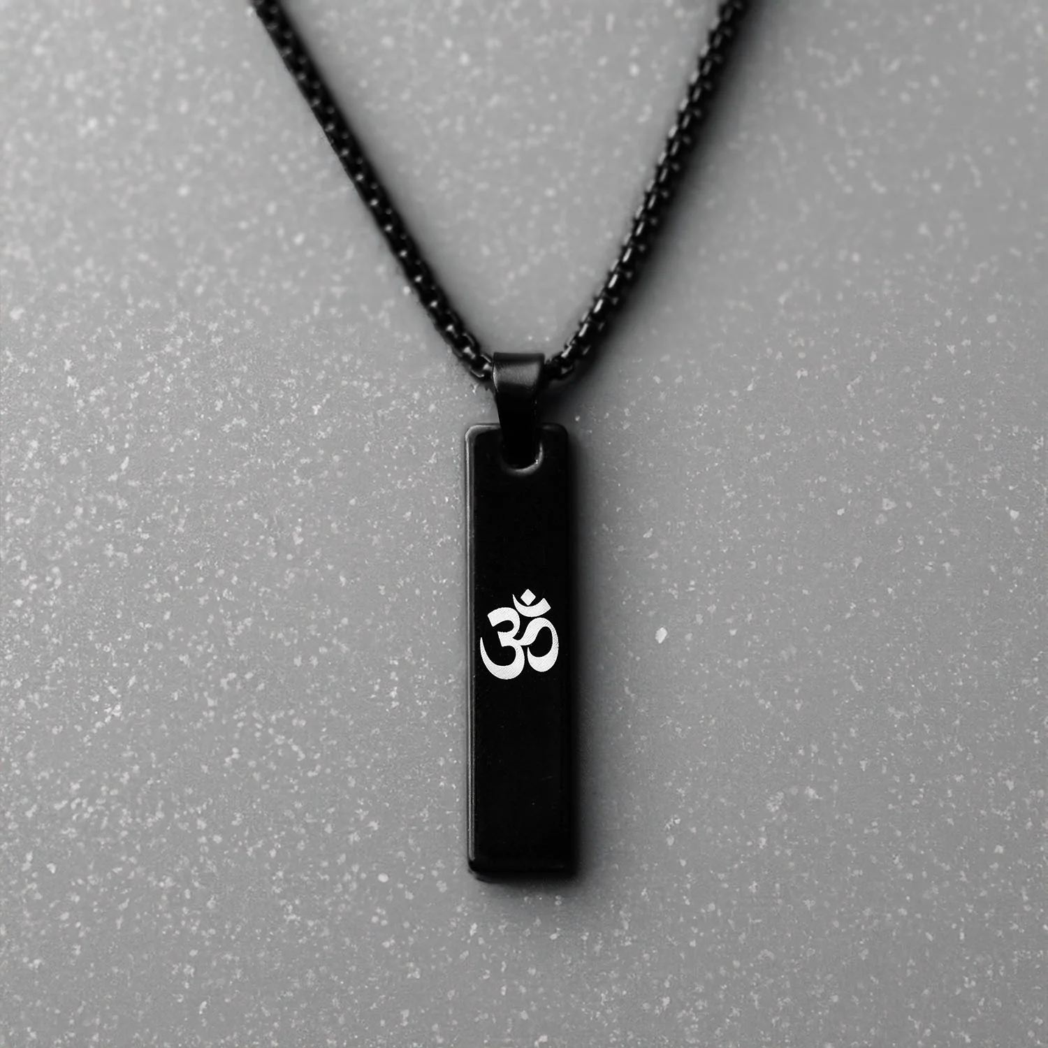 Om Mini Tag Necklace - Image 9
