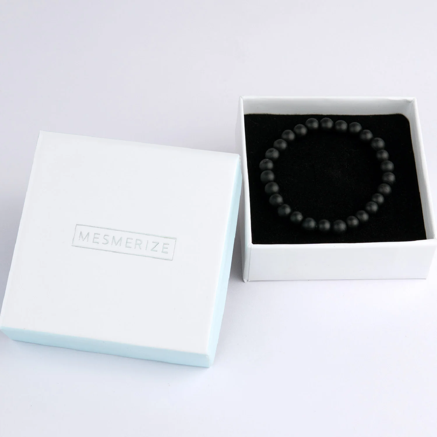 Onyx Natural Stone Elastic Bracelet - Image 3