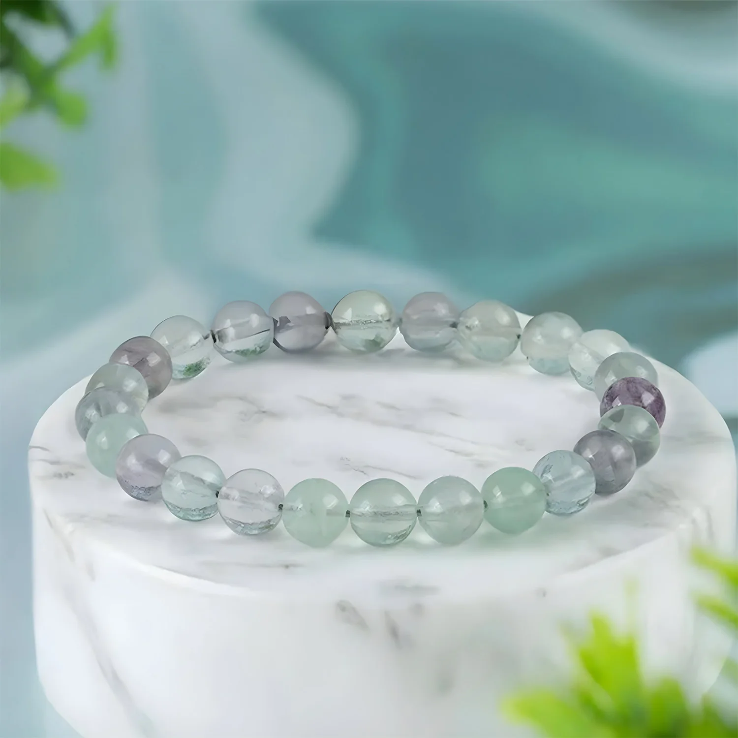 Opulent Multi Fluorite Natural Stone Bracelet - Image 10
