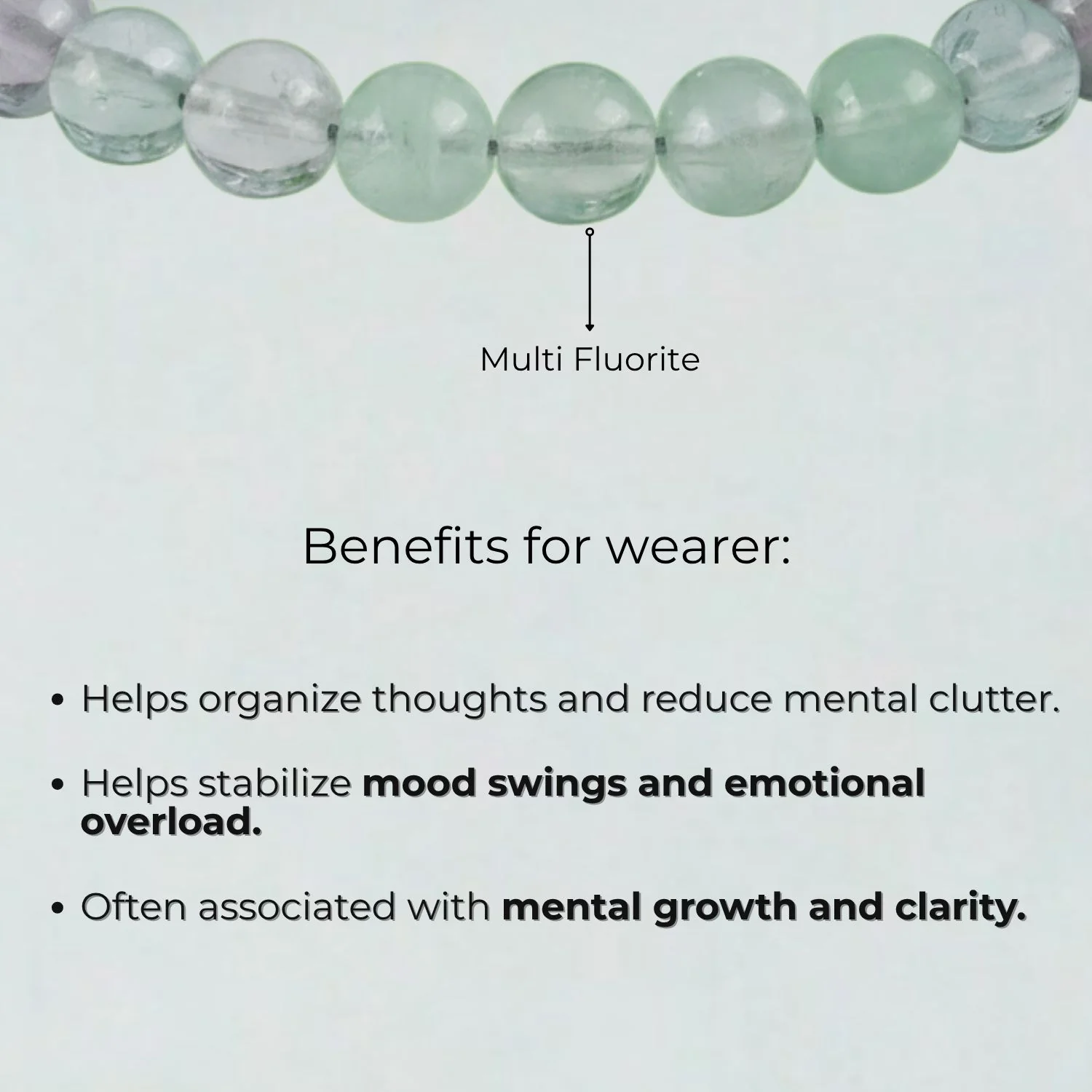 Opulent Multi Fluorite Natural Stone Bracelet - Image 2