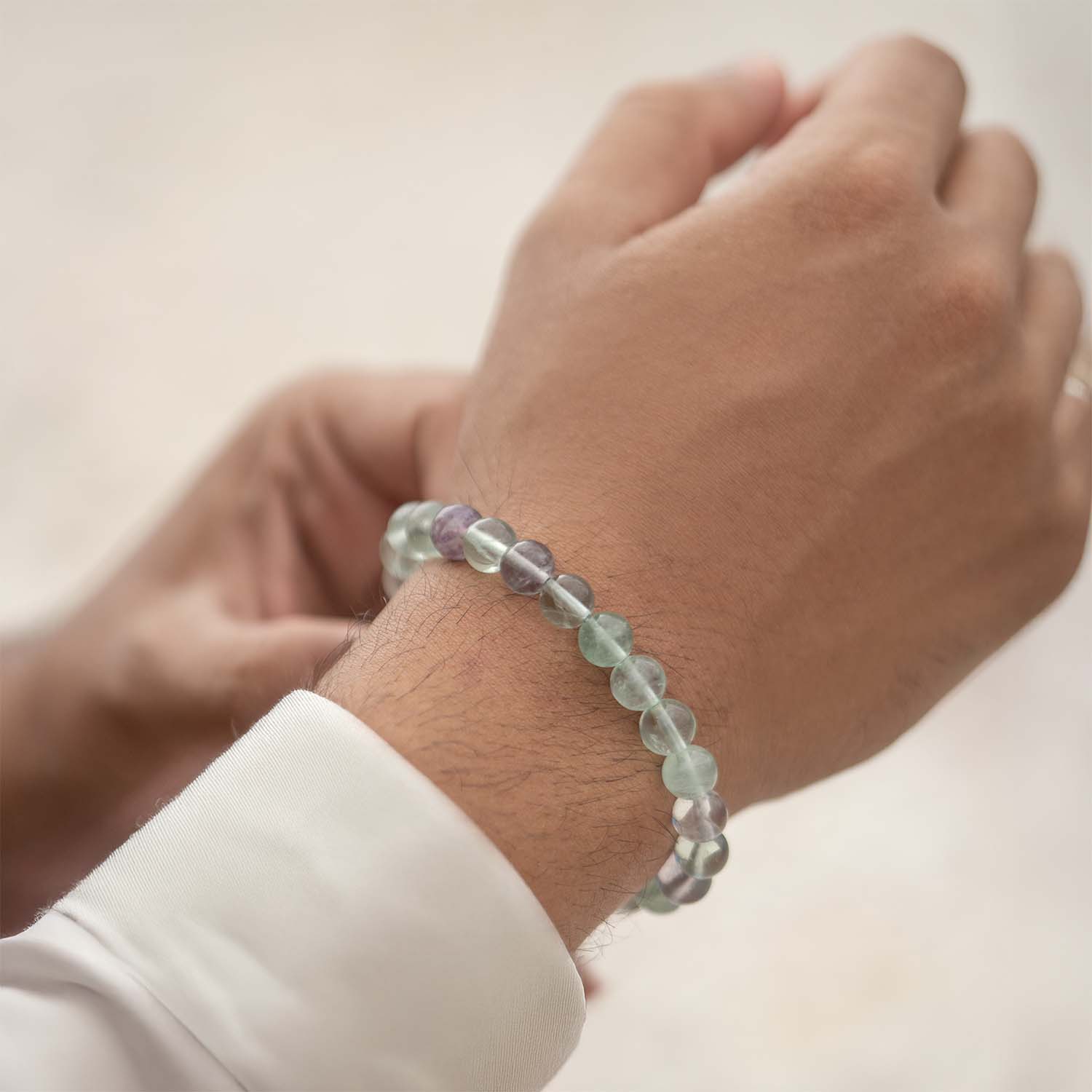Opulent Multi Fluorite Natural Stone Bracelet - Image 3