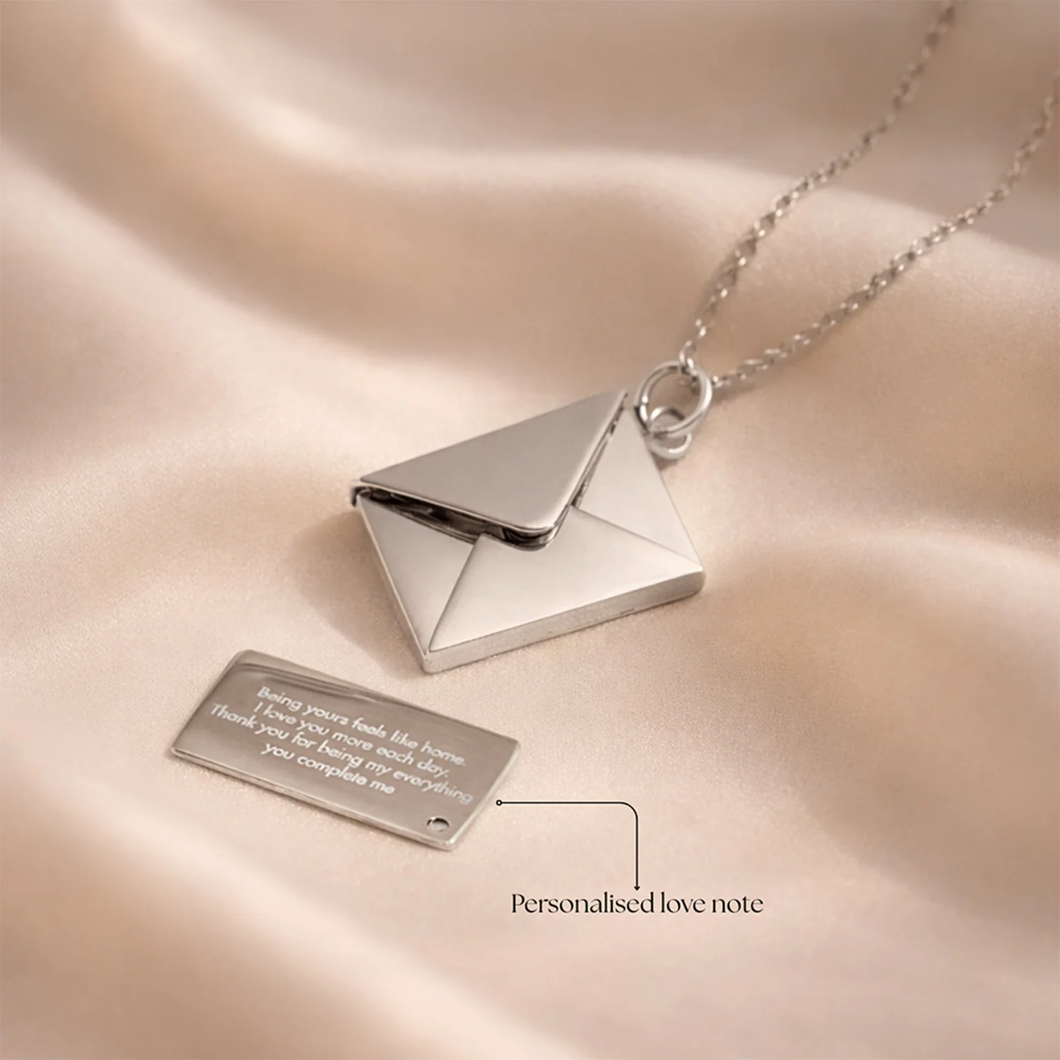 Personalised Envelope Necklace - Image 4